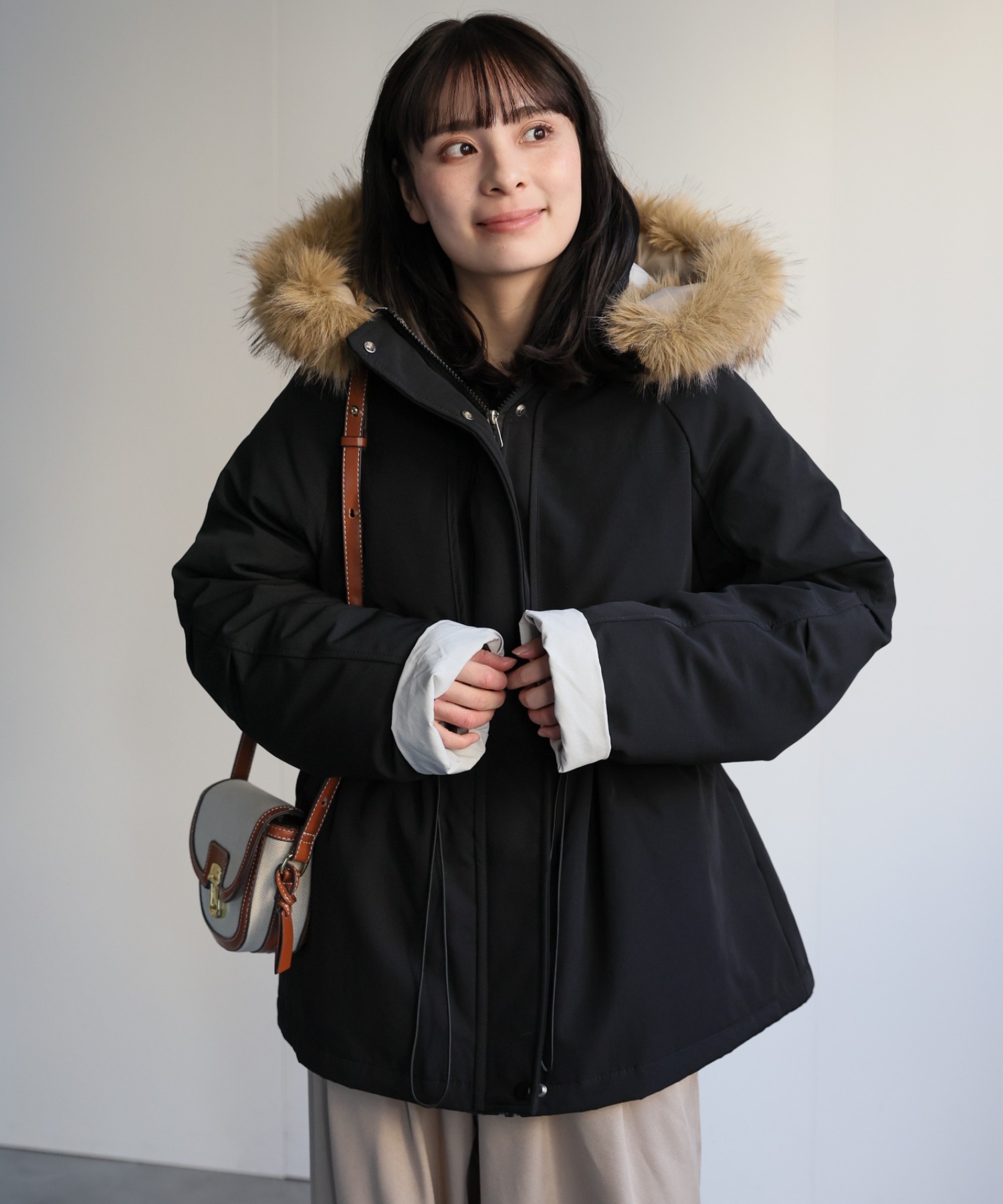 model：156cm　着用サイズ：FREE