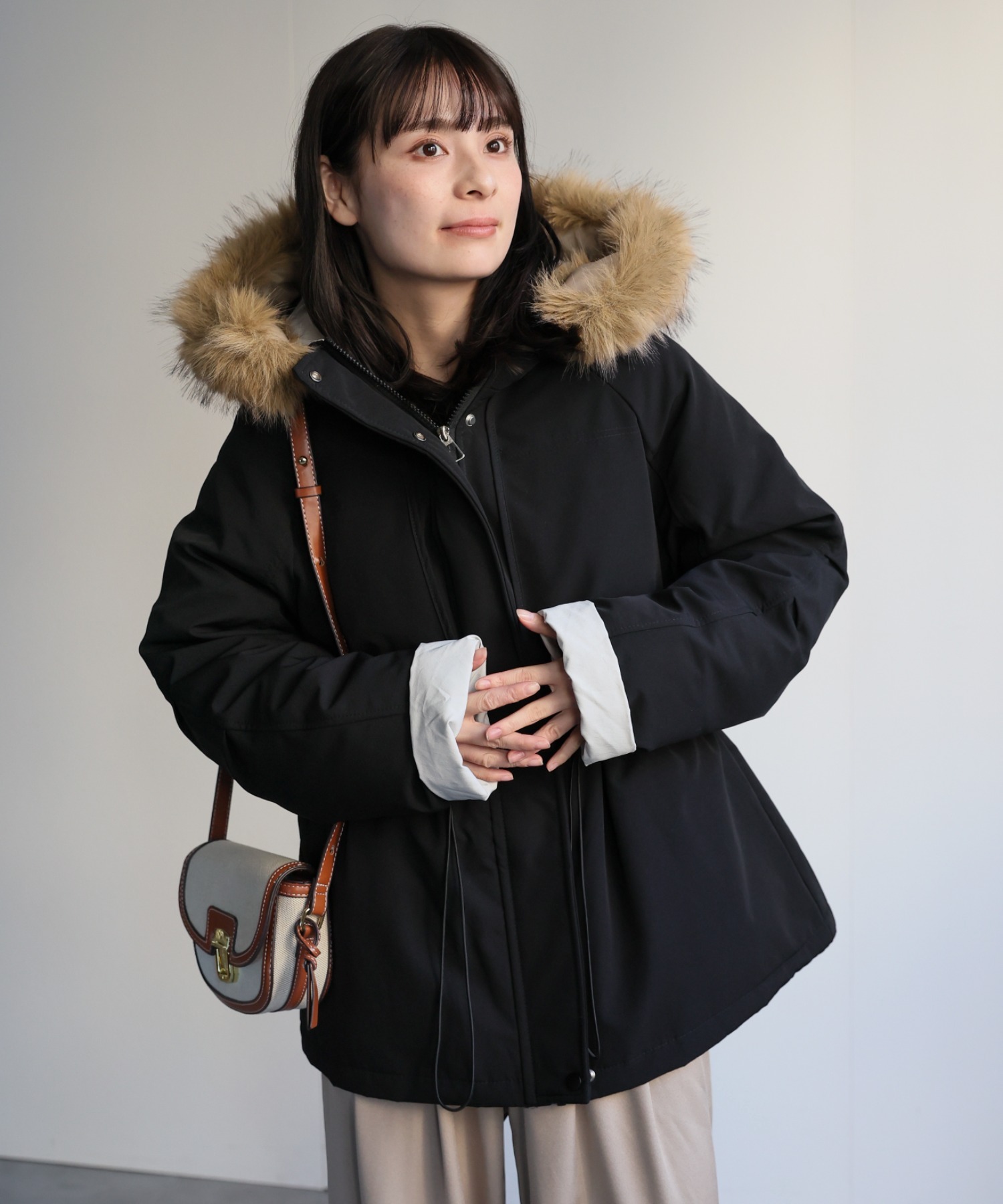 model：156cm　着用サイズ：FREE