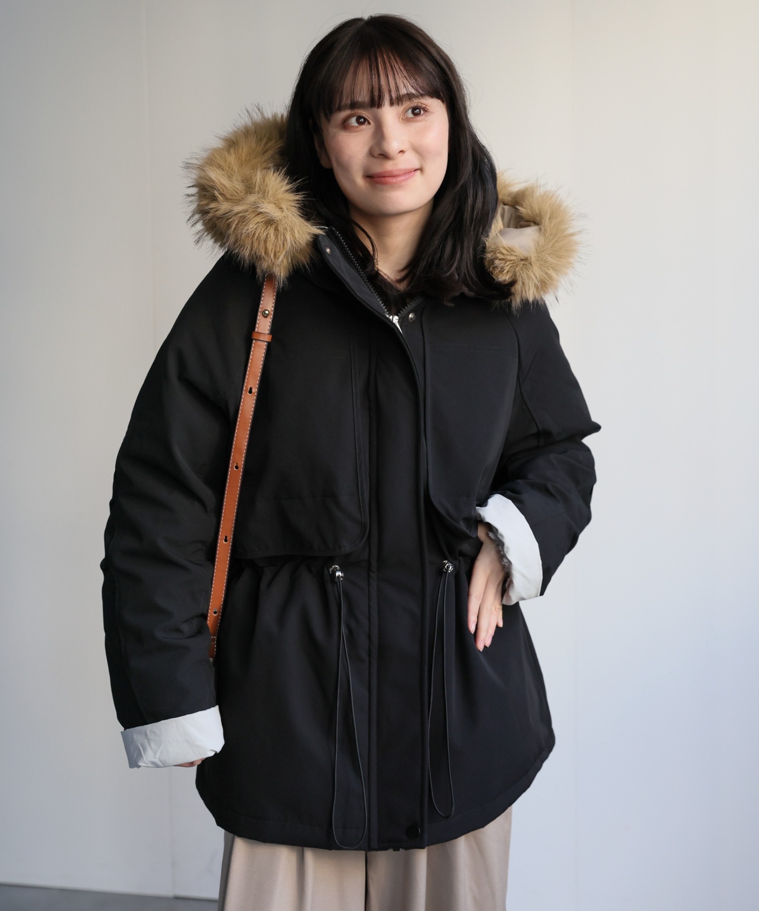model：156cm　着用サイズ：FREE