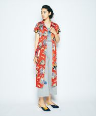 HYS LOUNGEジャカード総柄ワンピース