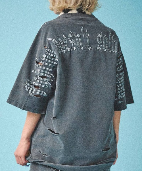 A'GEM/9 × .kom 『GALFY/ガルフィー』病みに染まりし反戦Tシャツ