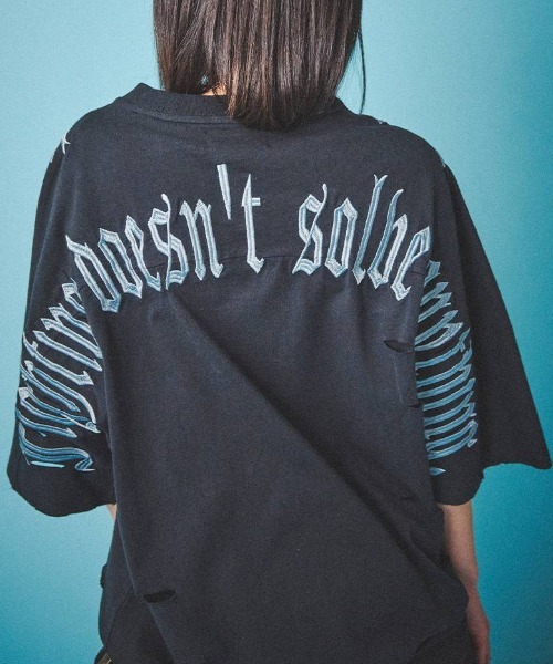 A'GEM/9 × .kom 『GALFY/ガルフィー』病みに染まりし反戦Tシャツ
