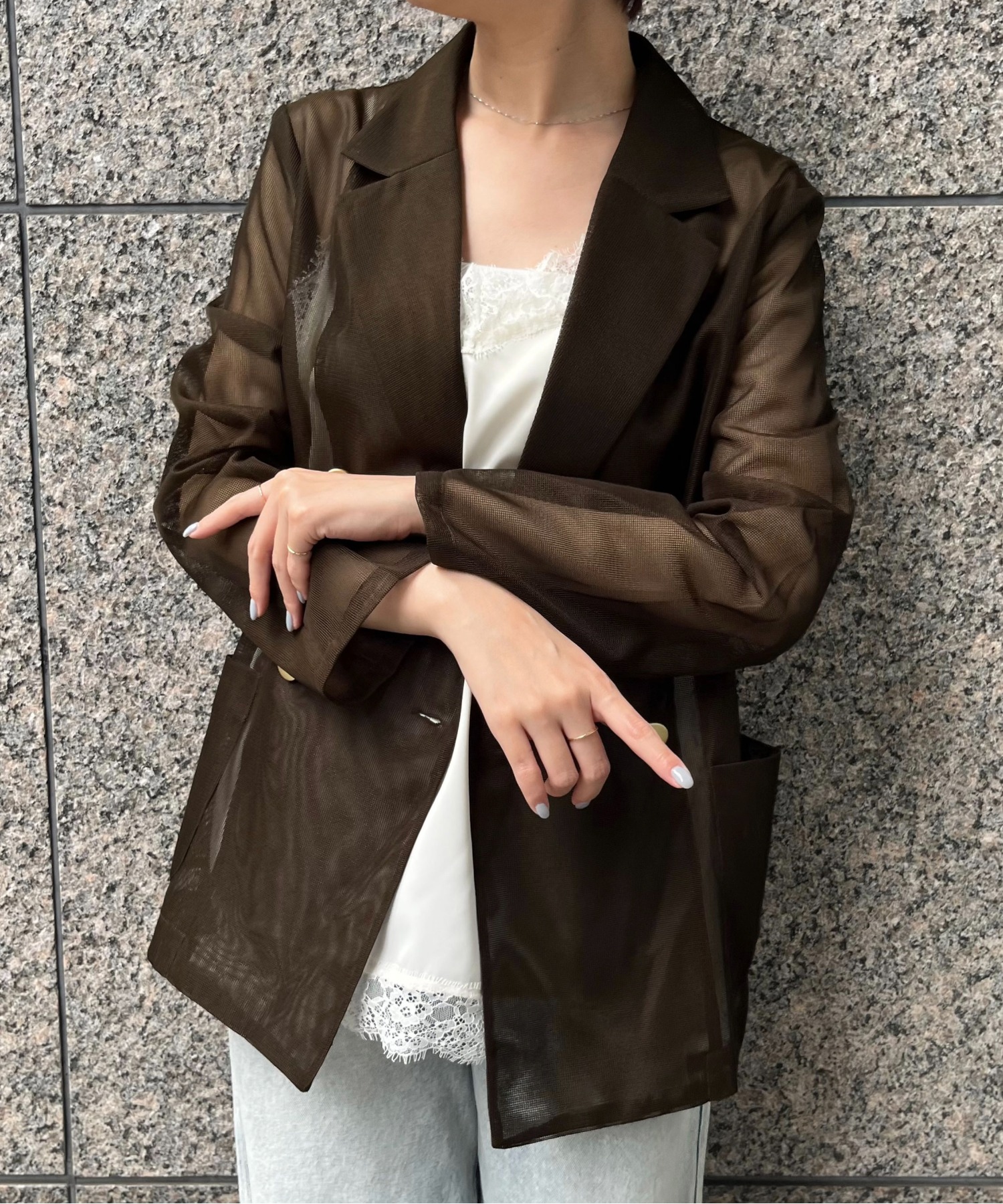model：H165cm 　着用サイズ：M