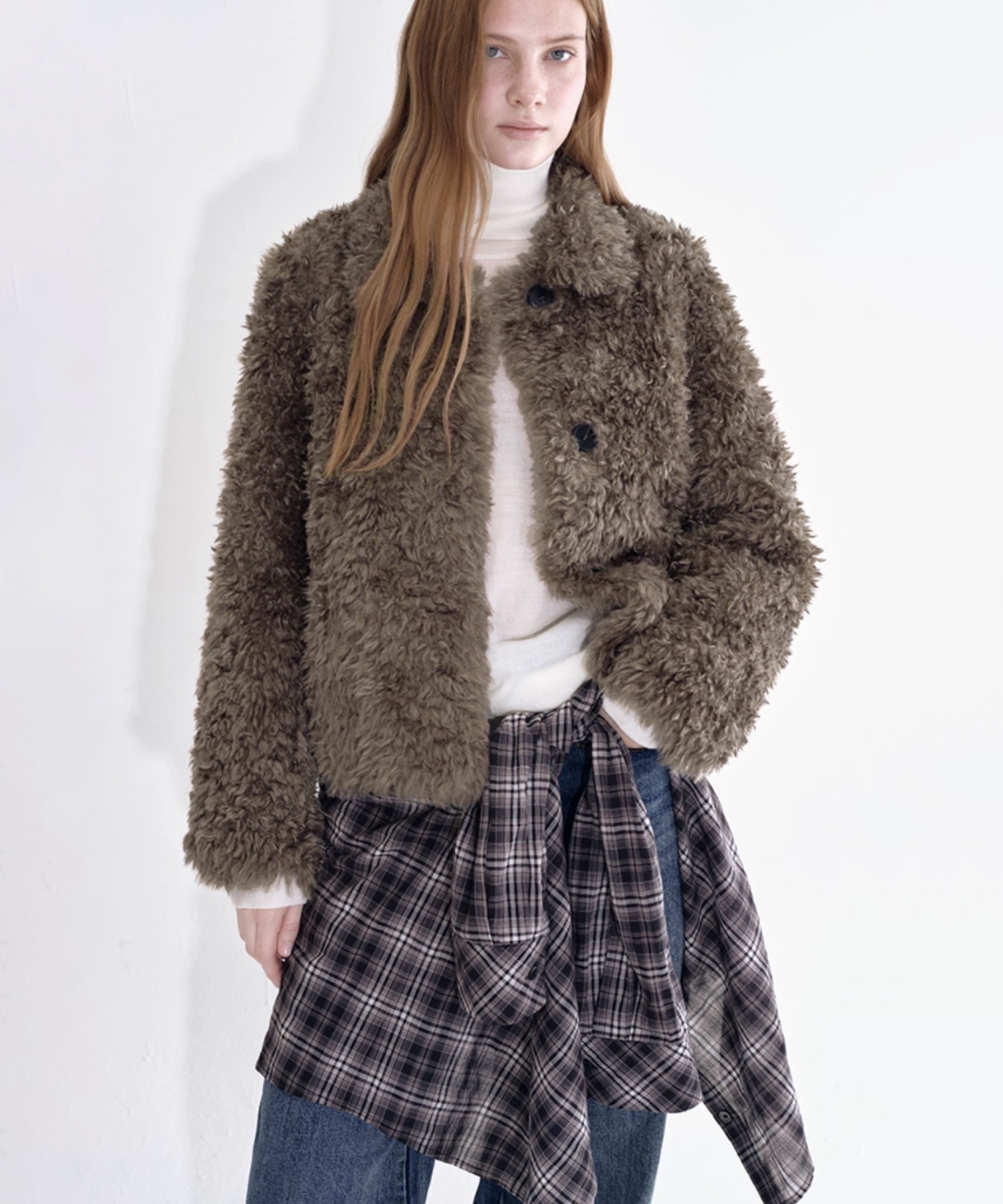 プードルファー ショートジャケット FD25W167【Fano Studios】【2025AW