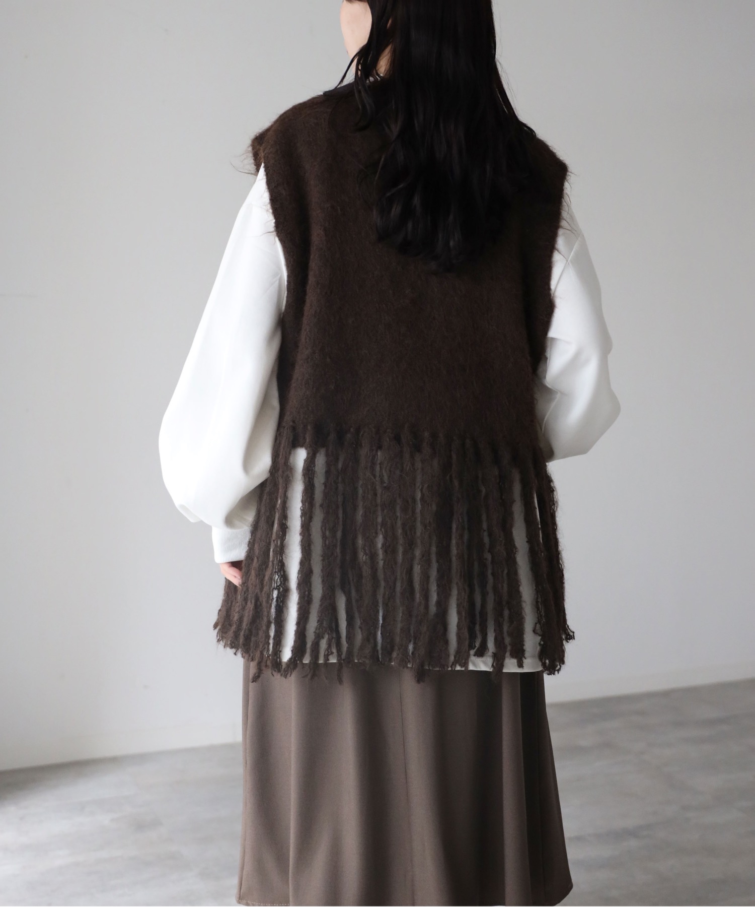 model：164cm. 着用サイズ：FREE