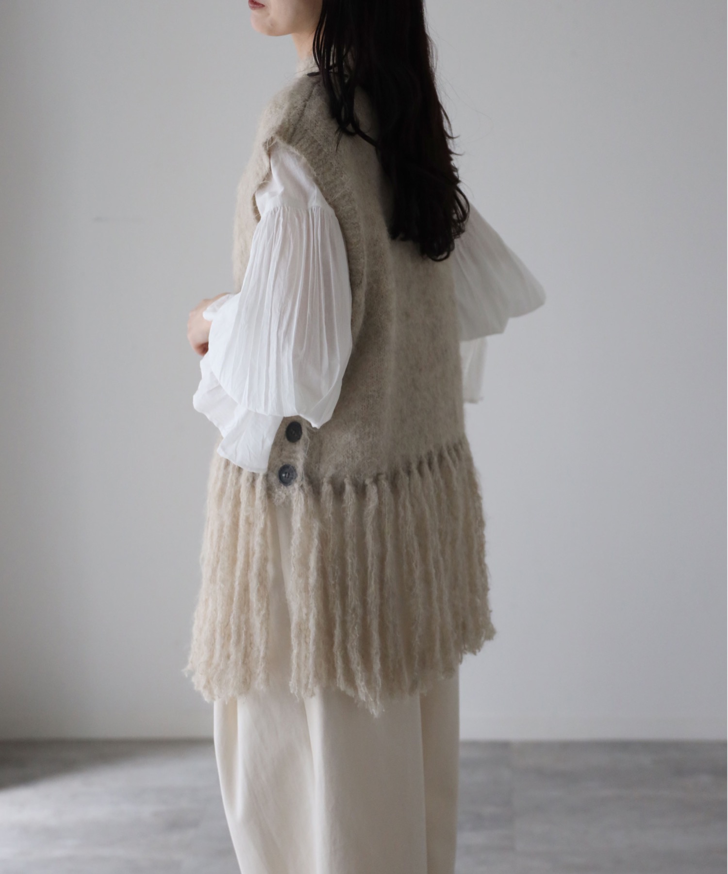 model：164cm. 着用サイズ：FREE