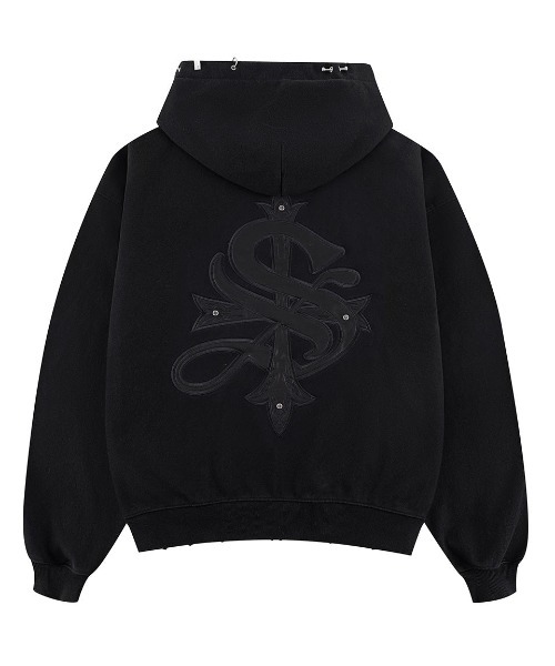A'GEM/9 × .kom 『SUPPLIER/サプライヤー』 Pierced Tribal Cross Zip