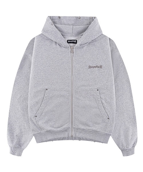A'GEM/9 × .kom 『SUPPLIER/サプライヤー』 Pierced Tribal Cross Zip