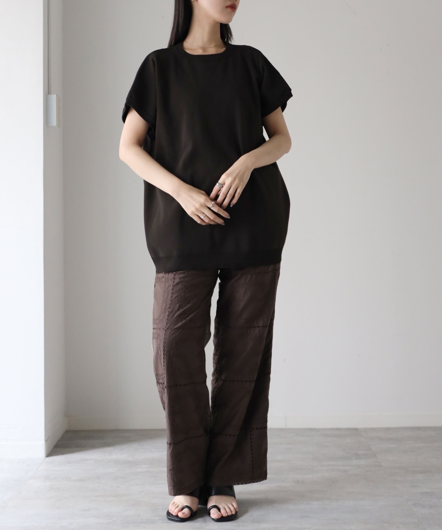 model：164cm. 着用サイズ：FREE