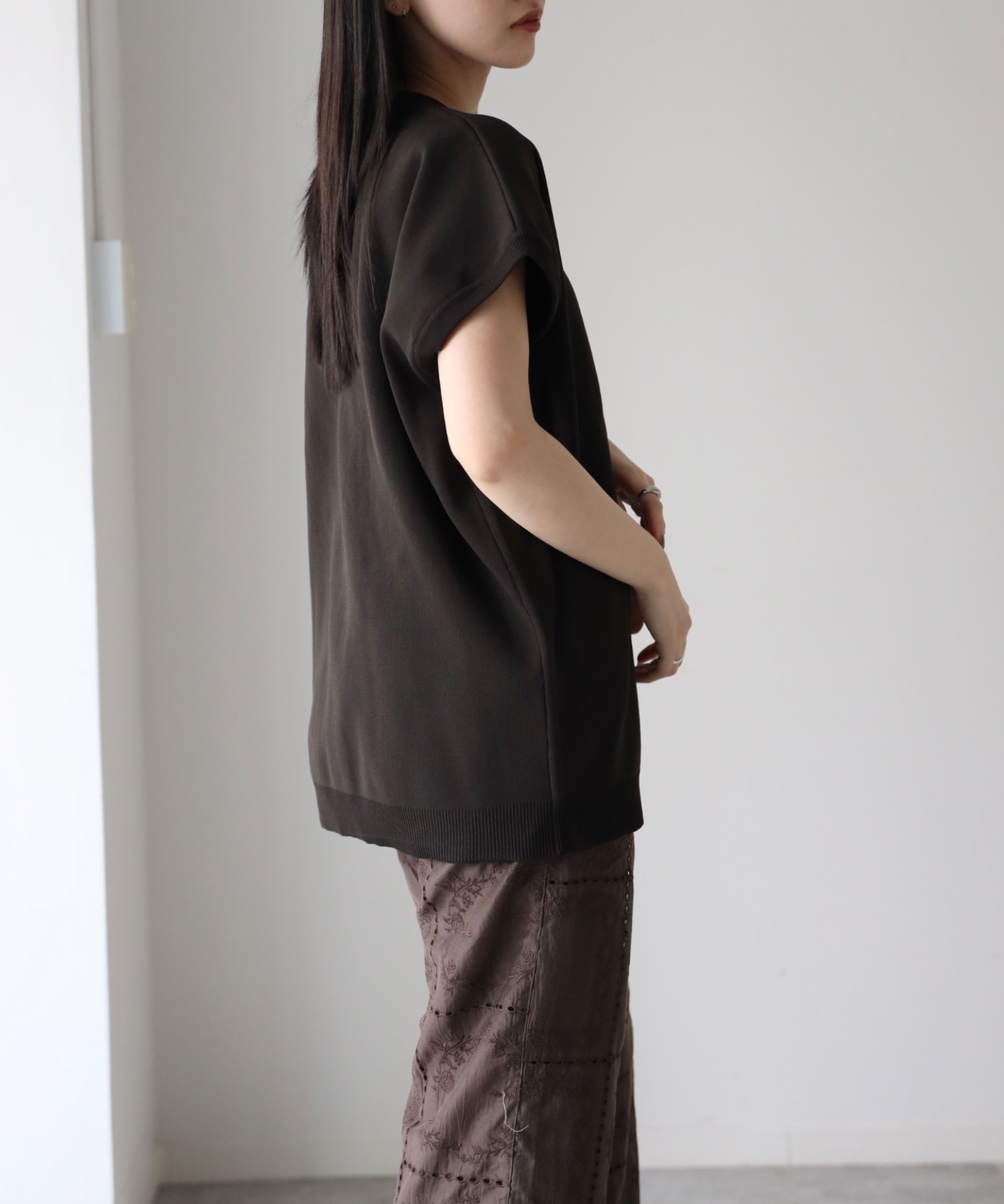 model：164cm. 着用サイズ：FREE