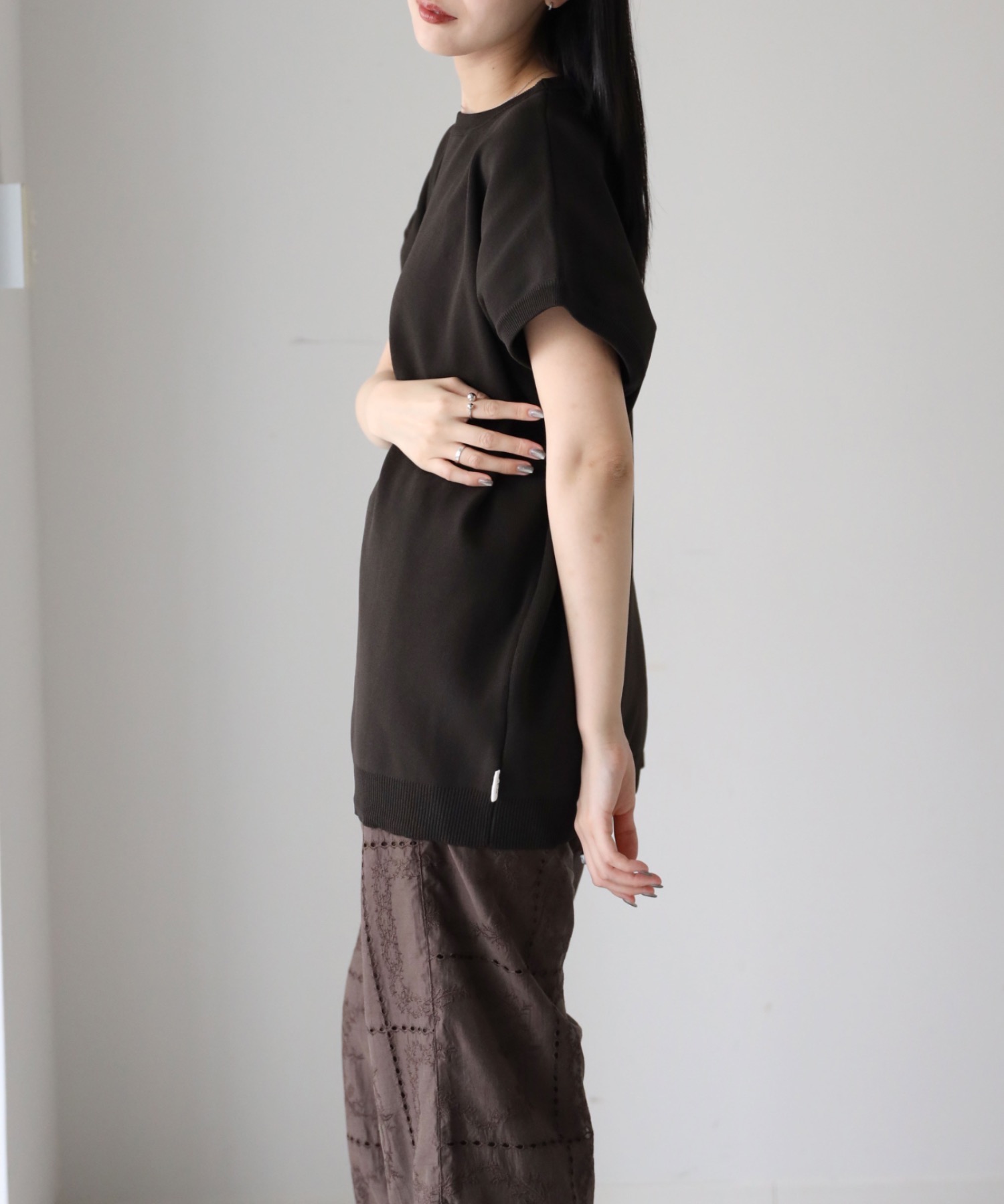 model：164cm. 着用サイズ：FREE