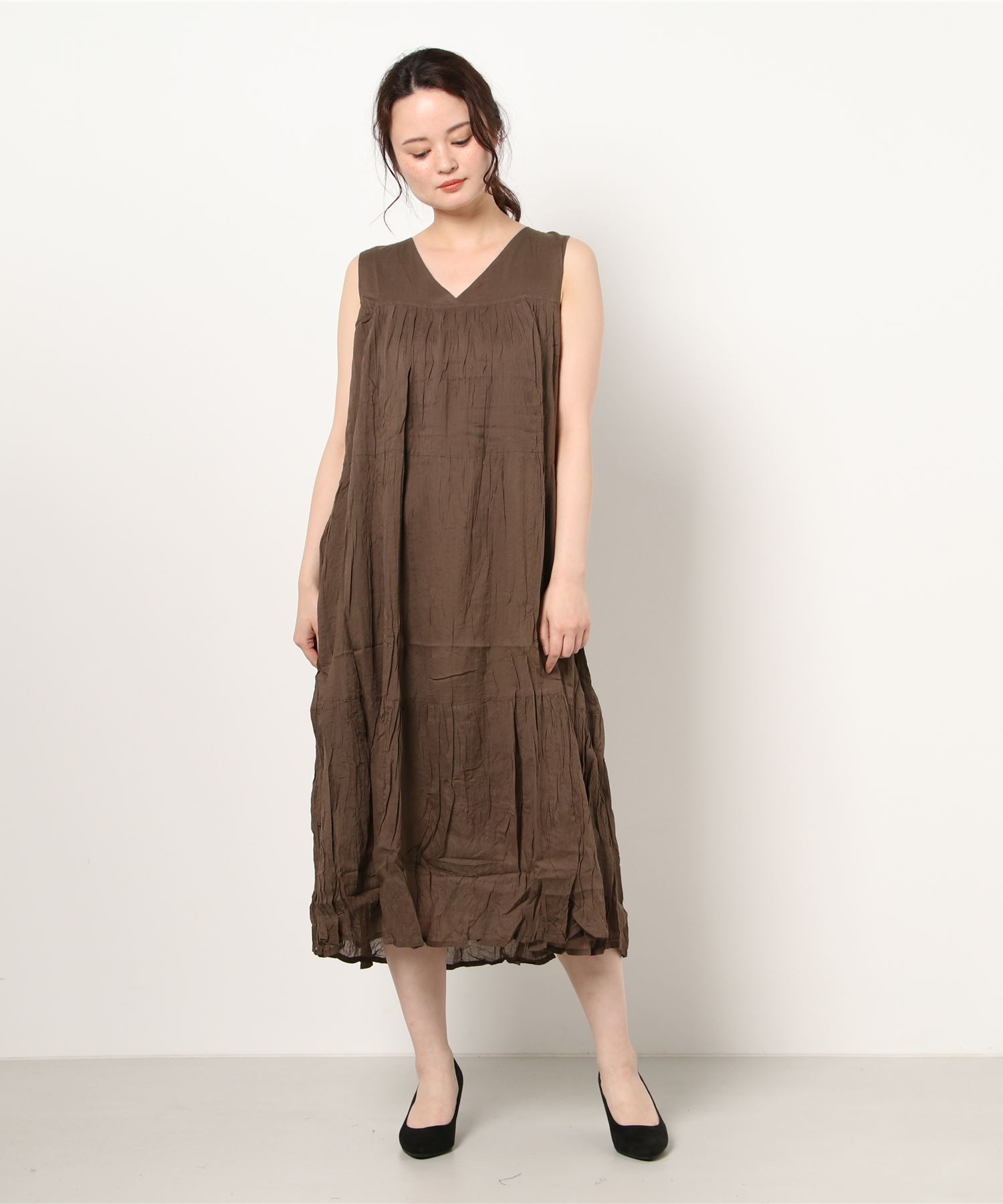 インド綿 無地スリーブレスマキシワンピース Ccshomecare Co Uk