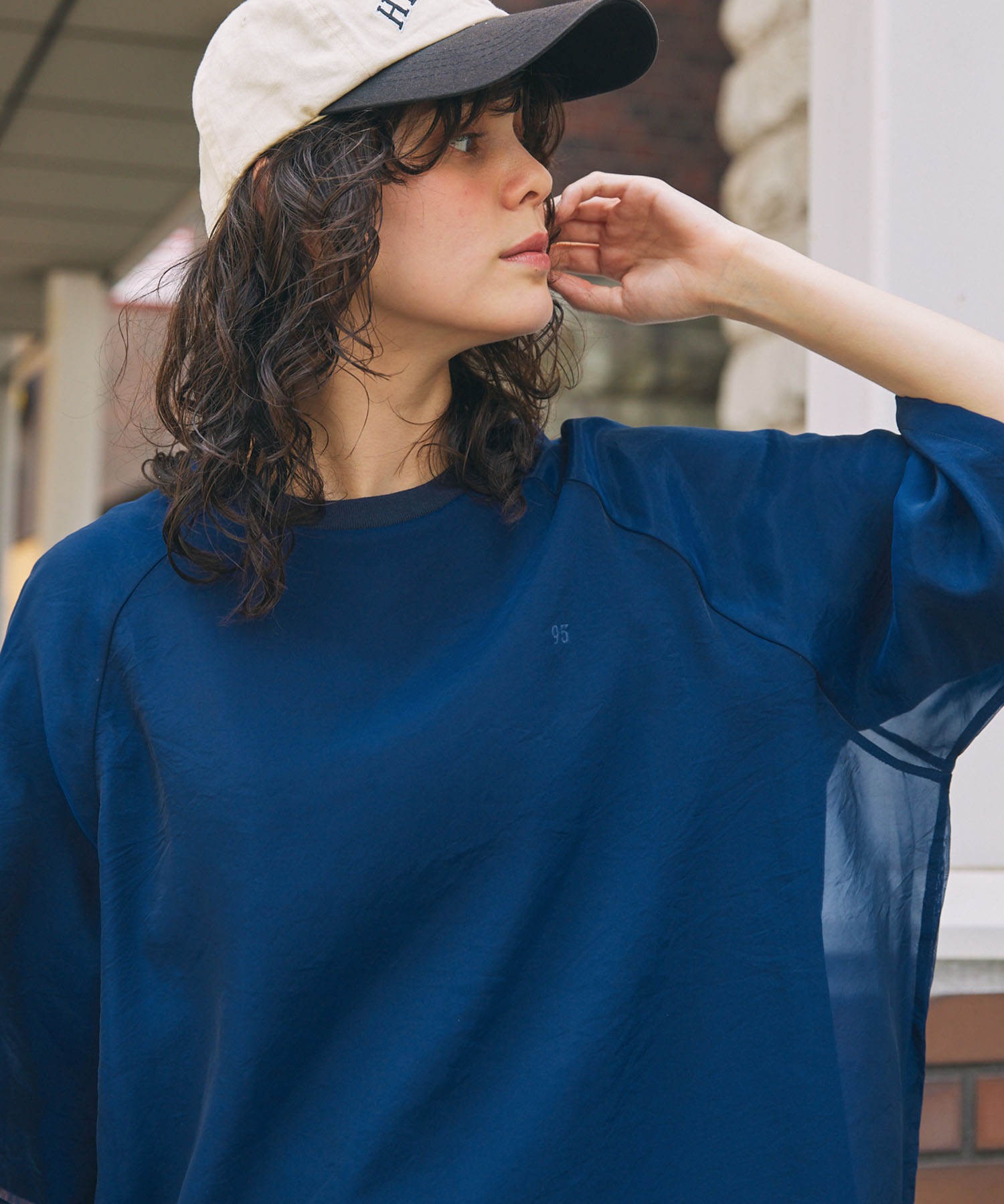 SEESEE Tシャツ ドローコード付 seesee tシャツ ドローコード Tシャツ/カットソー(半袖/袖なし)