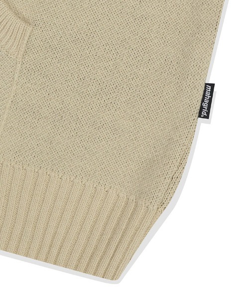 さらに100円引き◆MAHAGRID◆BASIC LOGO OMBRE KNIT HOODIE mahagrid(マハグリッド) - ベーシックロゴオムバニットフーディ