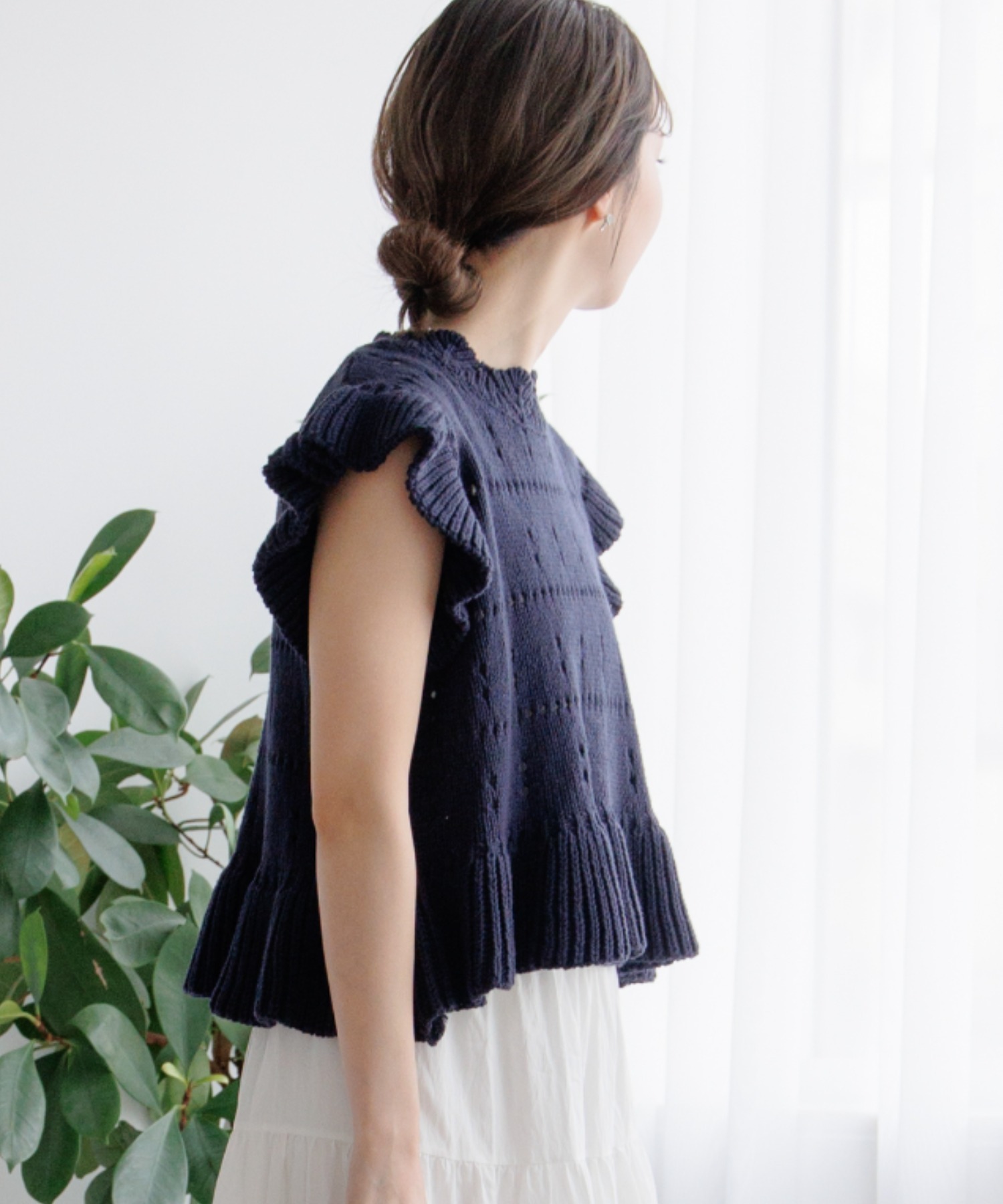 Cotton Furl Top — хлопковый топ