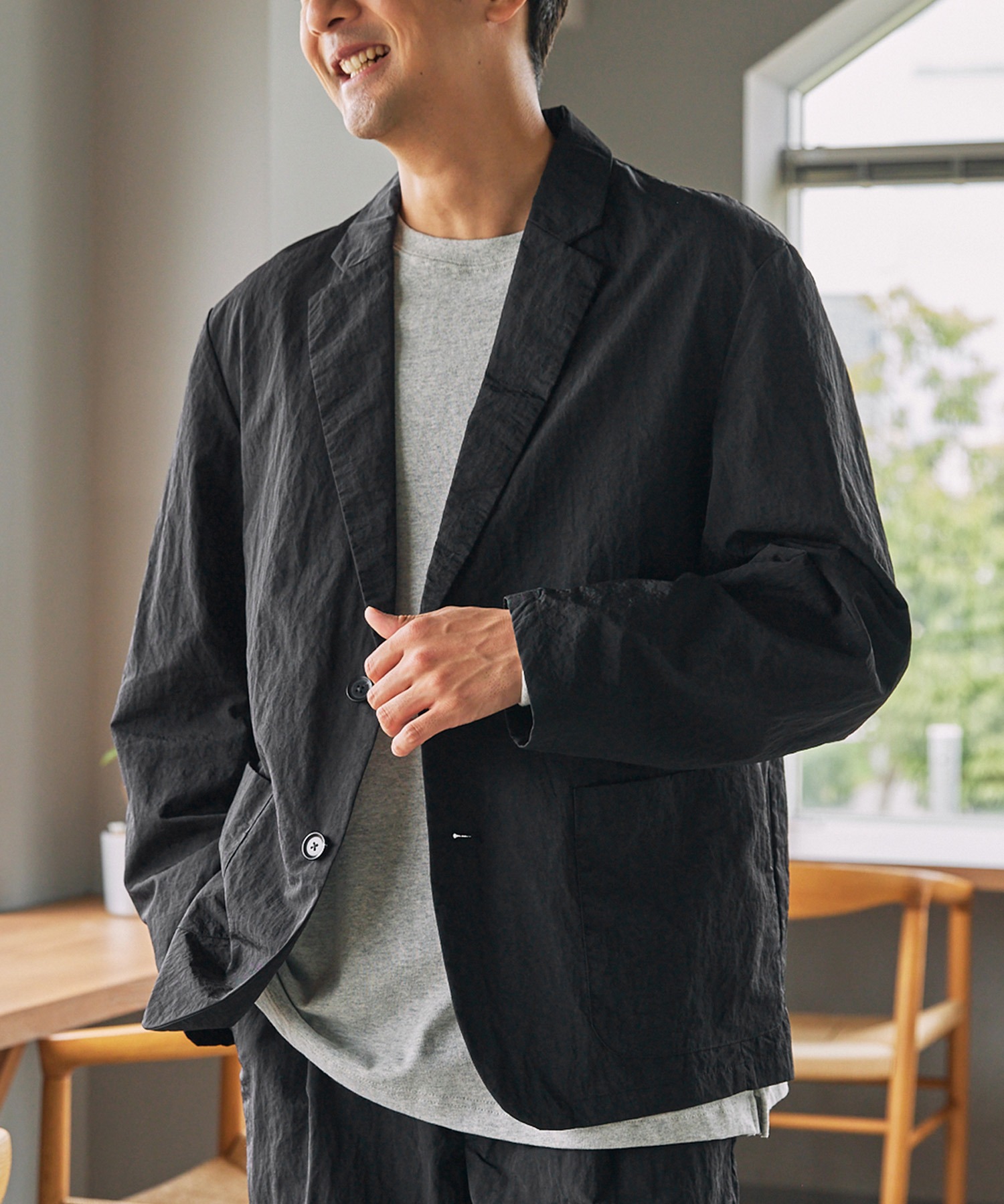 セットアップ対応】マルチファンクショナル ナイロン テーラード