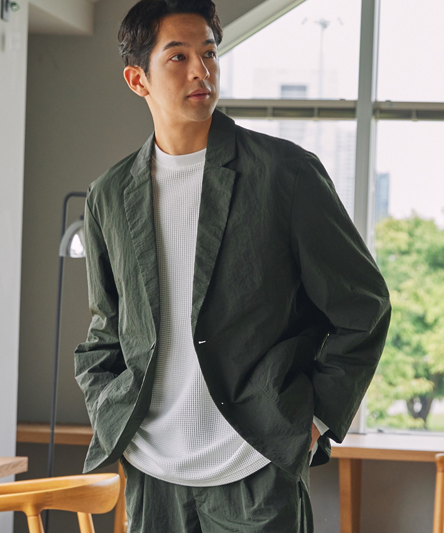 セットアップ対応】マルチファンクショナル ナイロン テーラード