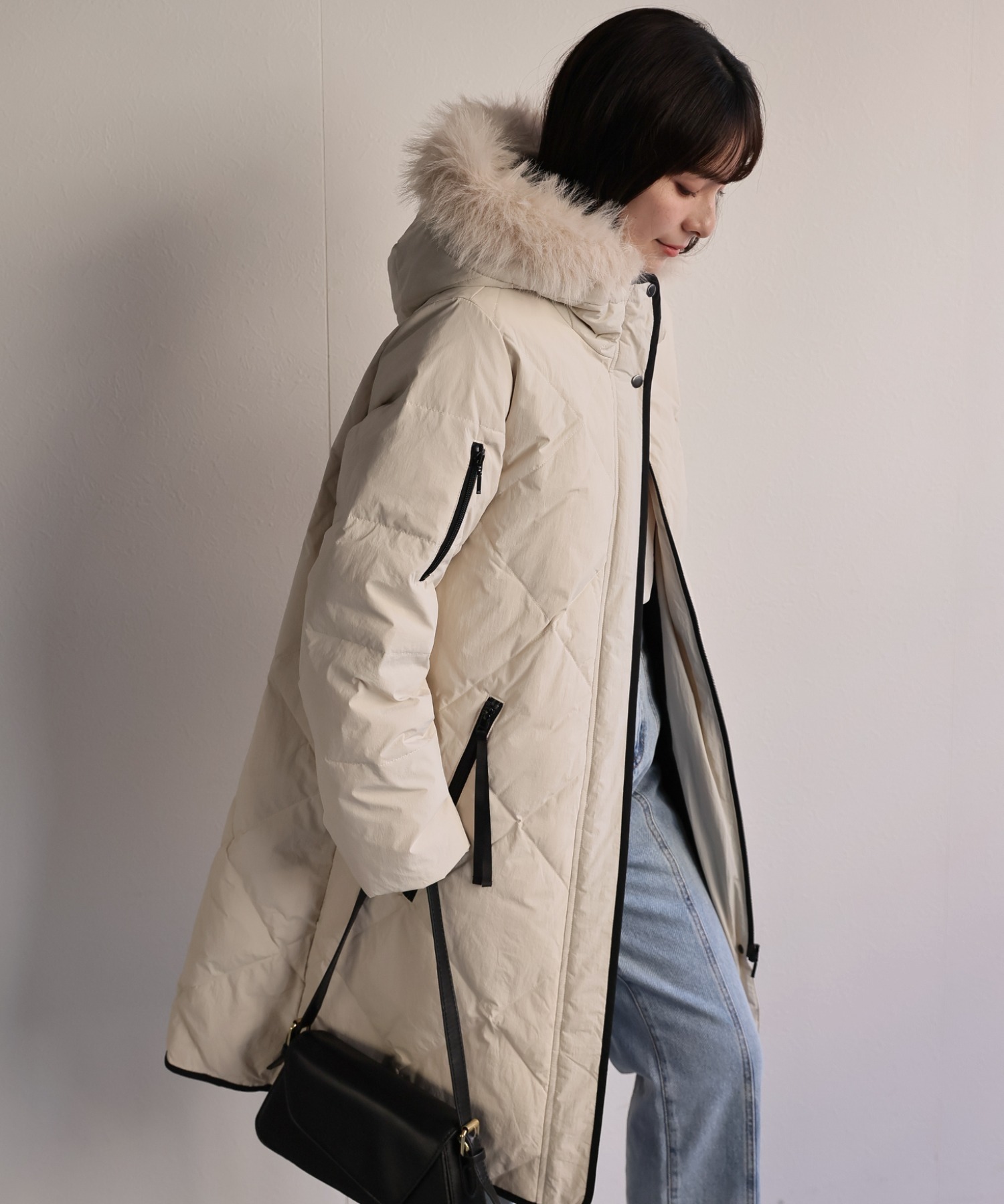 model：156cm 着用サイズ：M