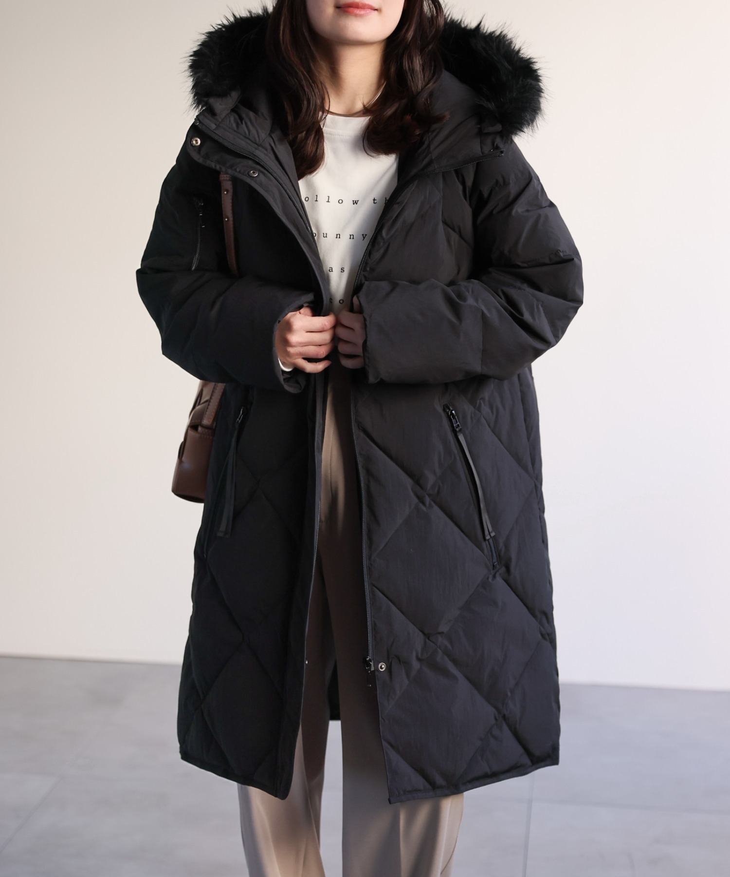 model：156cm 着用サイズ：M