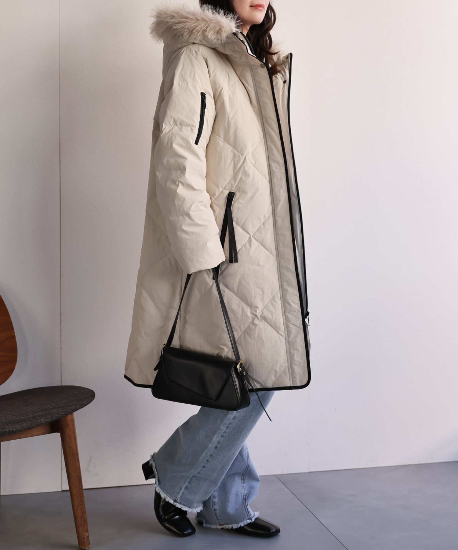 model：156cm 着用サイズ：M