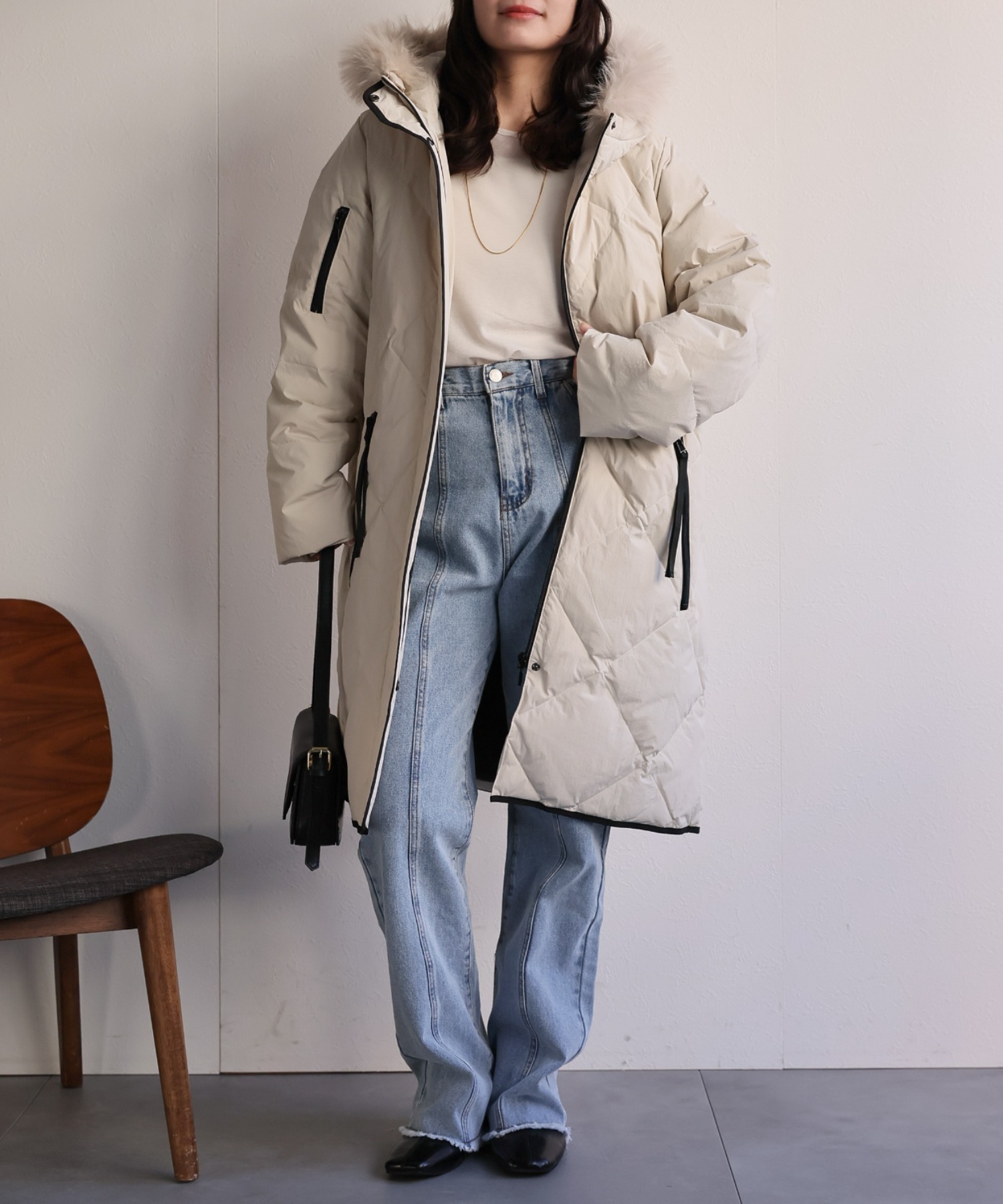 model：156cm 着用サイズ：M