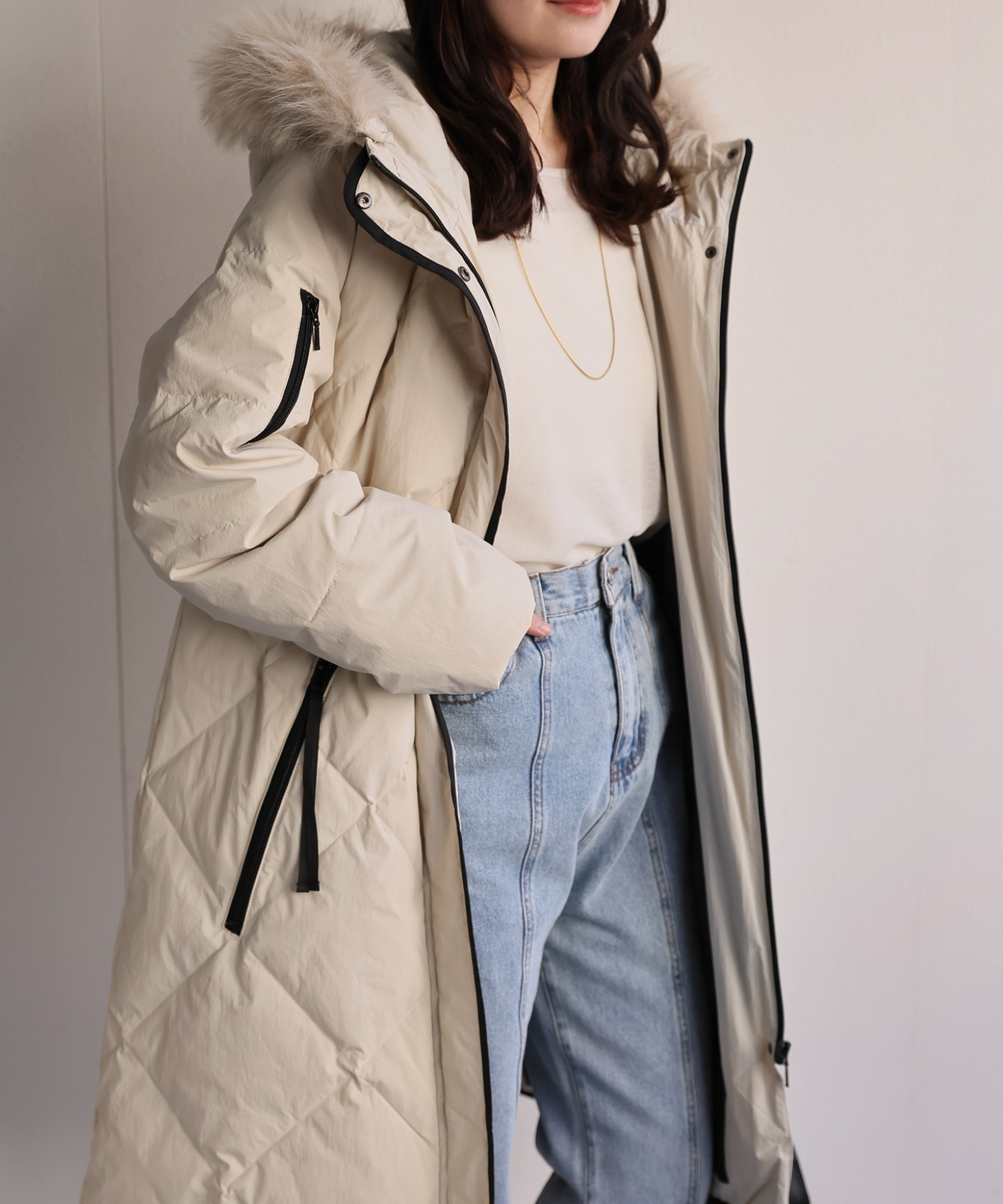 model：156cm 着用サイズ：M