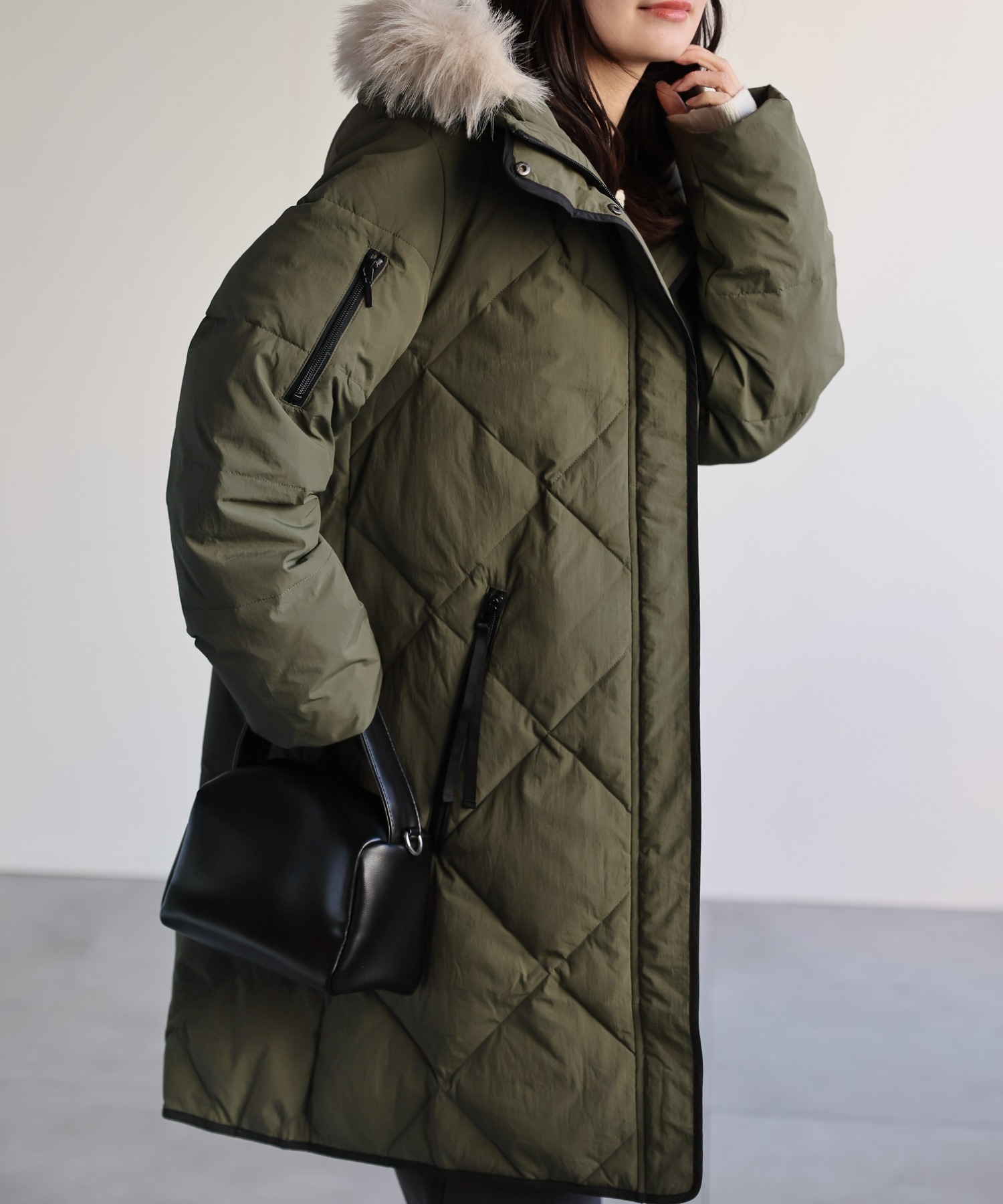 model：156cm 着用サイズ：M