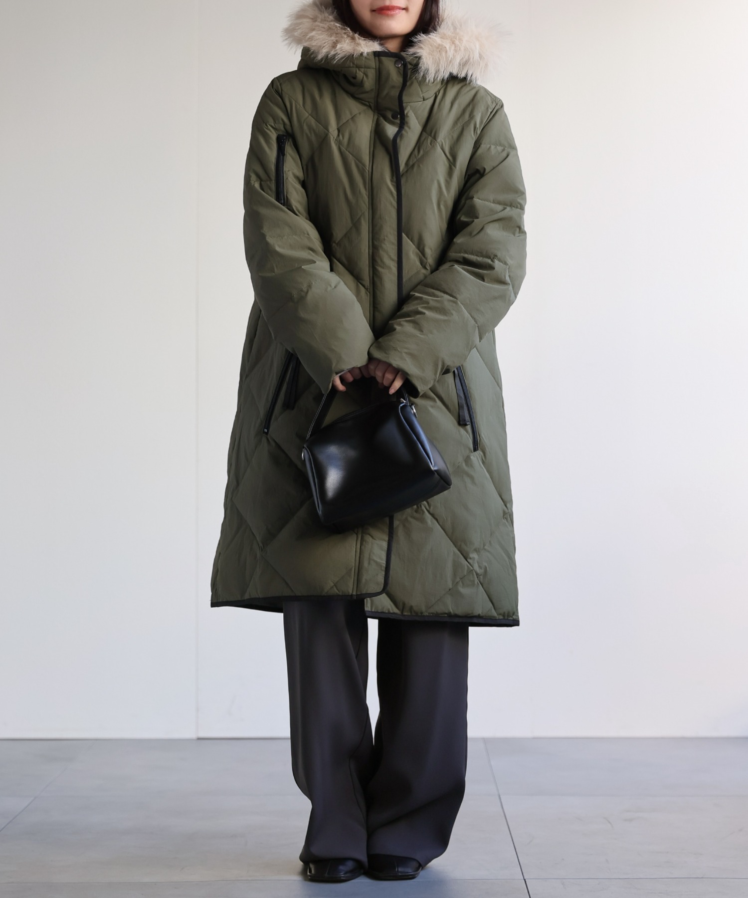 model：156cm 着用サイズ：M