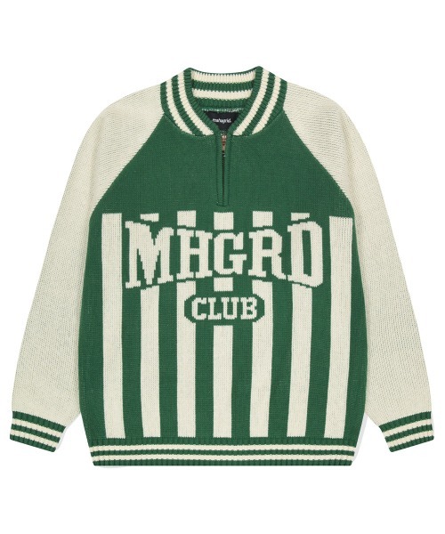 mahagrid/マハグリッド』MHGRD CLUB HALF ZIP KNIT/MHGRDクラブハーフ