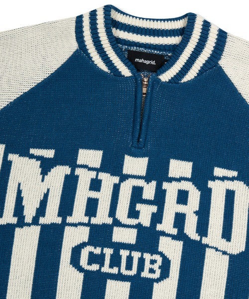 mahagrid/マハグリッド』MHGRD CLUB HALF ZIP KNIT/MHGRDクラブハーフ 