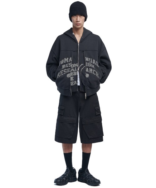 Noremid パーカー A'GEM/9 × .kom 『NOMANUAL/ノーマニュアル』D.F.L HOODIE ZIPUP
