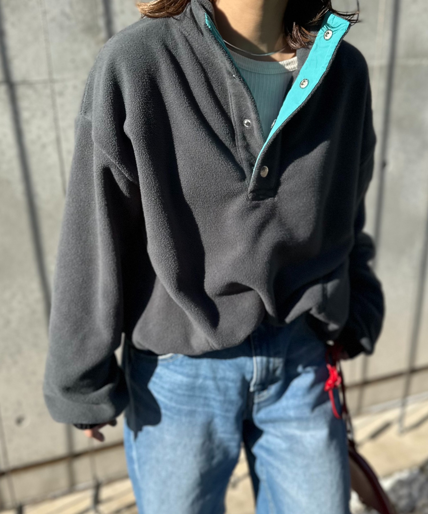 チャコールグレー
model:154cm 着用サイズ:FREE