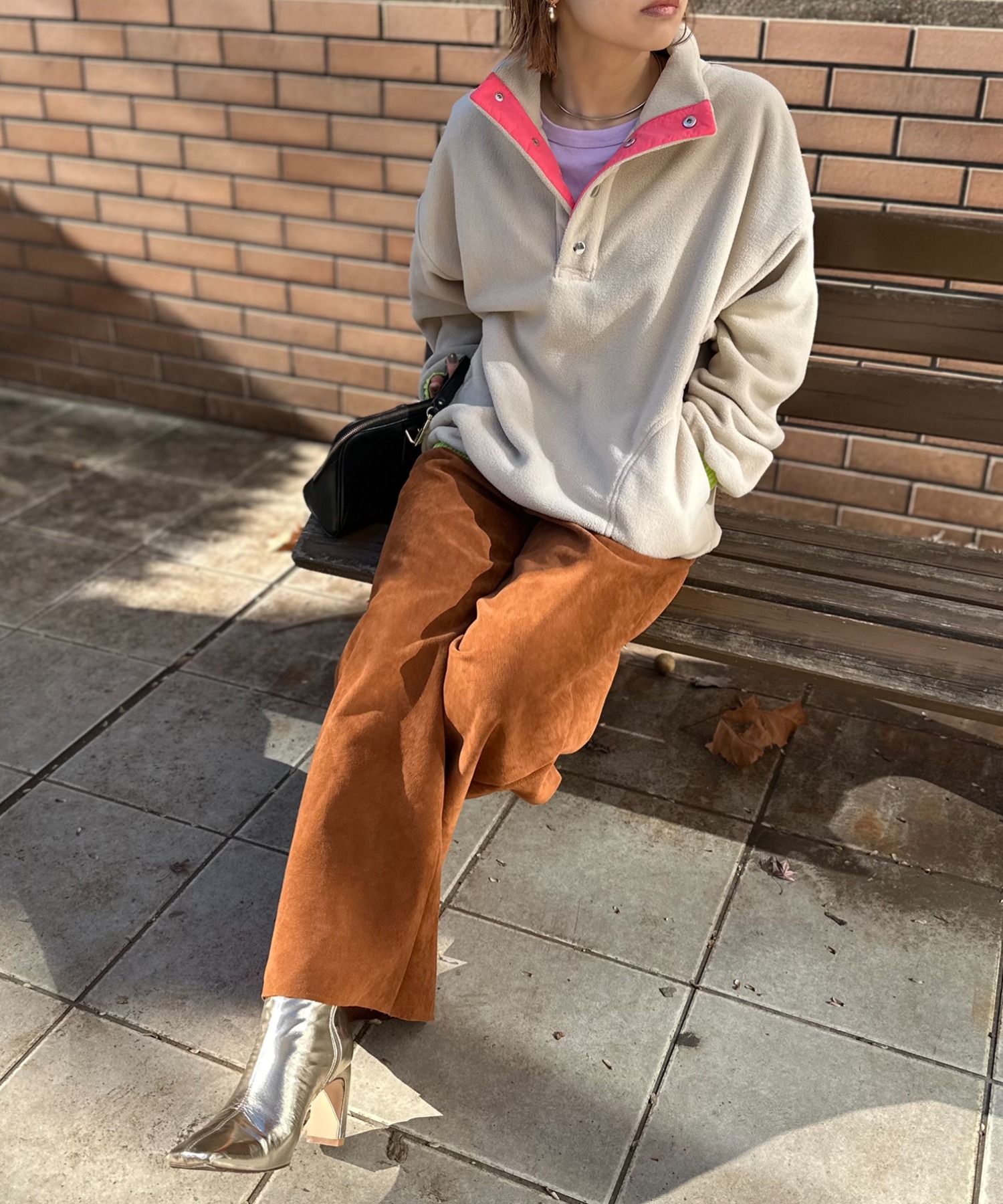 ベージュ
model:154cm 着用サイズ:FREE