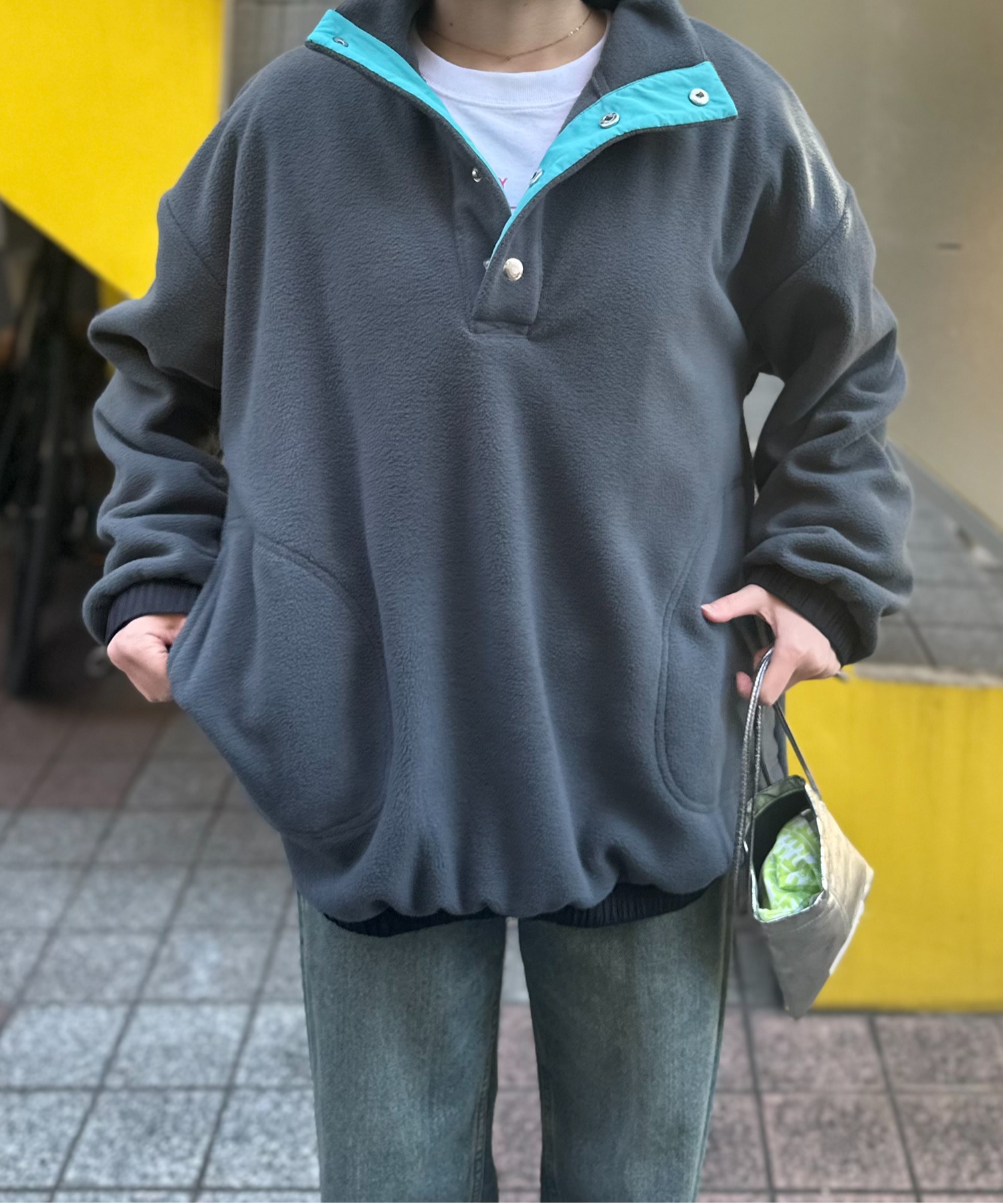 チャコールグレー
model:154cm 着用サイズ:FREE