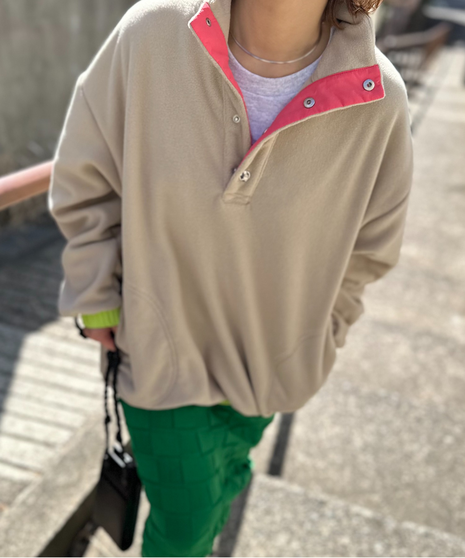 ベージュ
model:154cm 着用サイズ:FREE