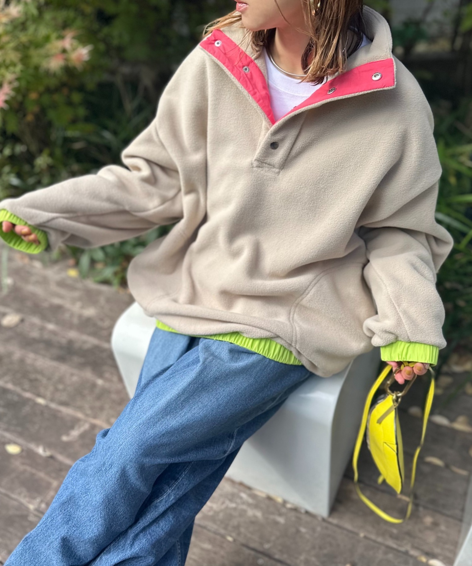 ベージュ
model:154cm 着用サイズ:FREE