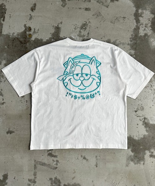 A'GEM/9 × .kom 『A'gem/エージェム』ｷｮﾝｼｰ刺繍半袖Tシャツ A'gem│A