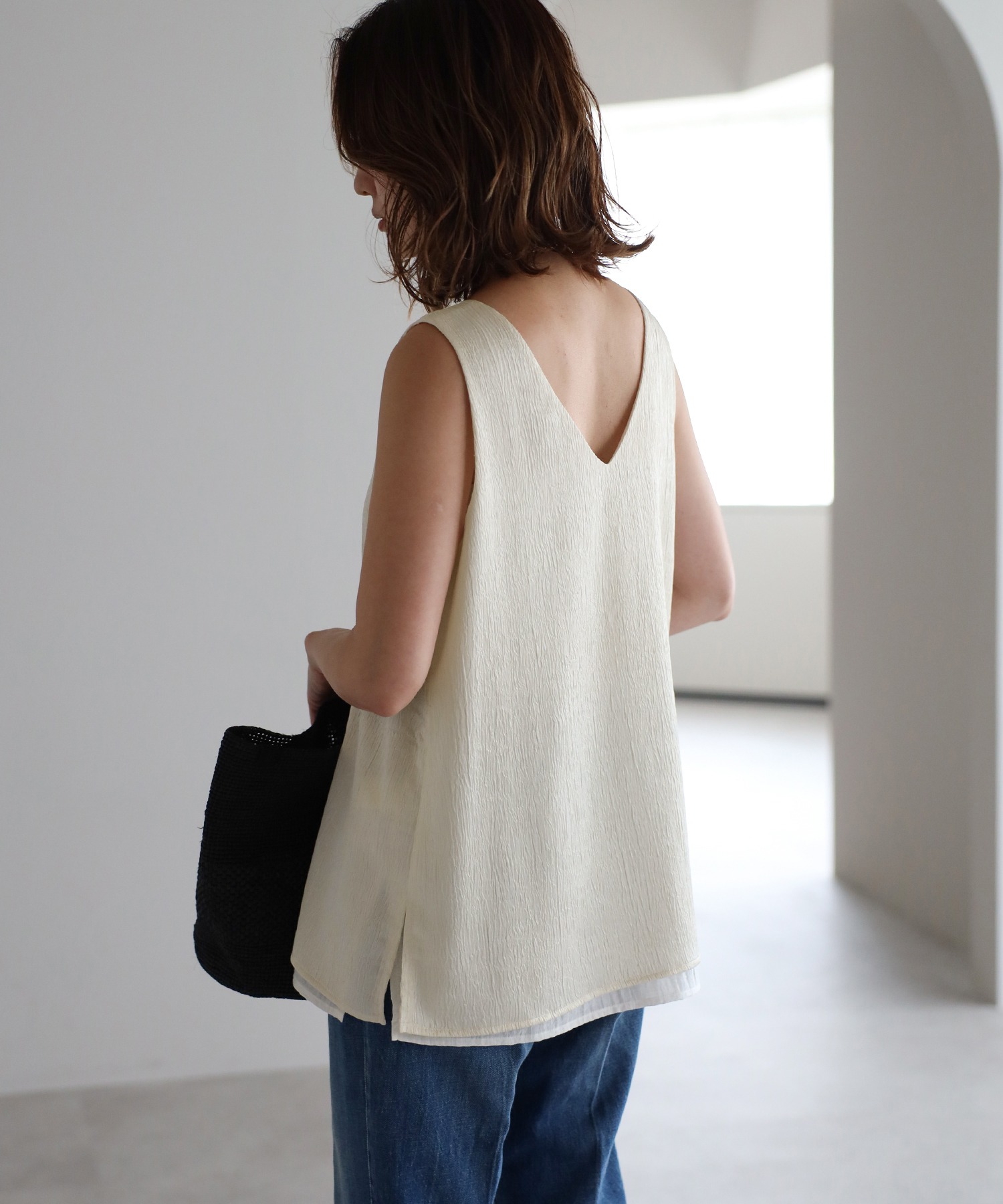 model：H158 着用サイズ：FREE
