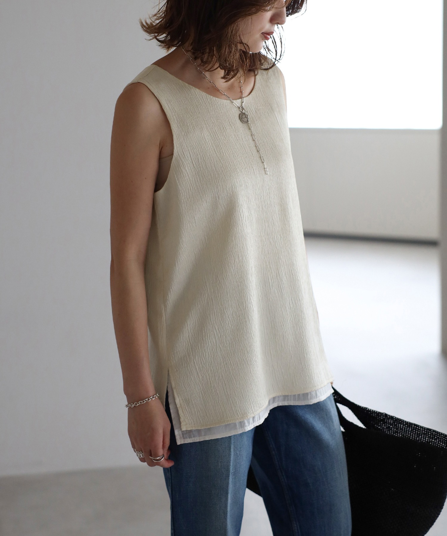 model：H158 着用サイズ：FREE