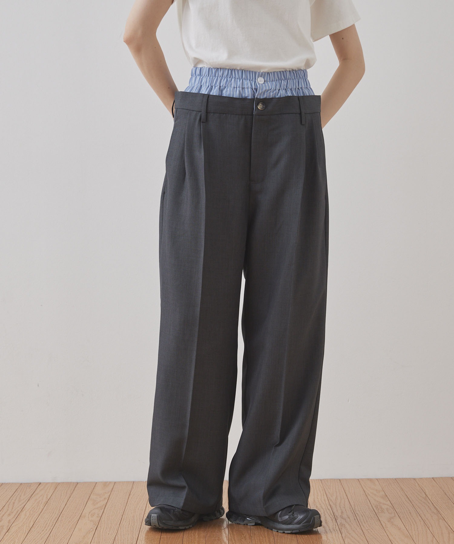 ポーカーズ アツム着用 90s land's end ツータック パンツ ポーカーズ アツム着用 90s land's end ツータック パンツ