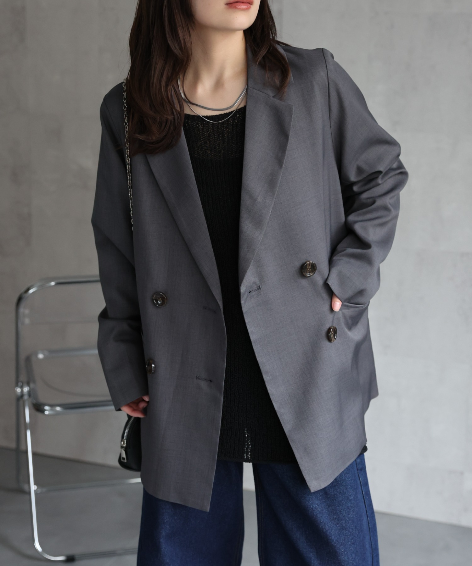 model：156cm 着用サイズ：FREE