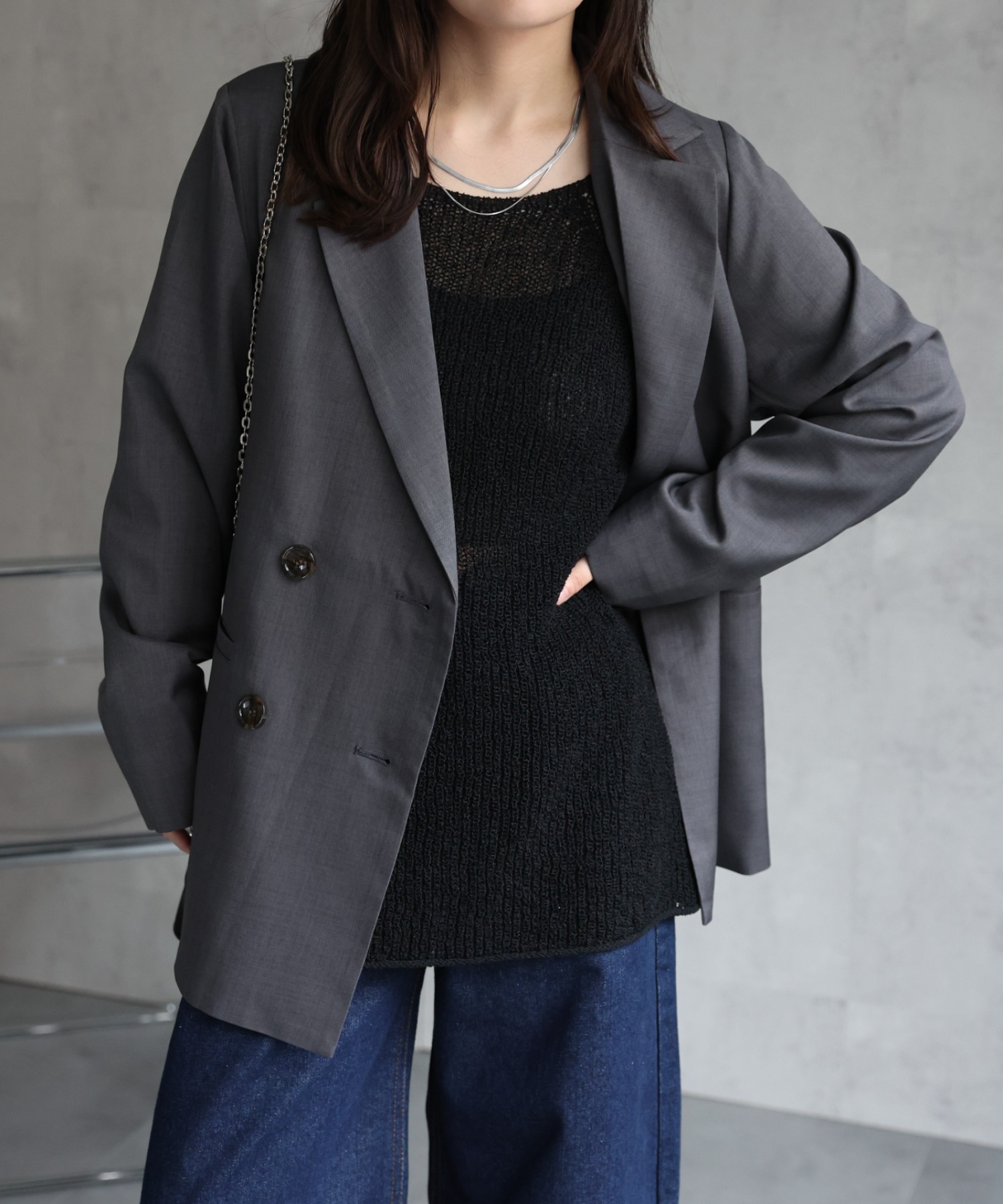 model：156cm 着用サイズ：FREE