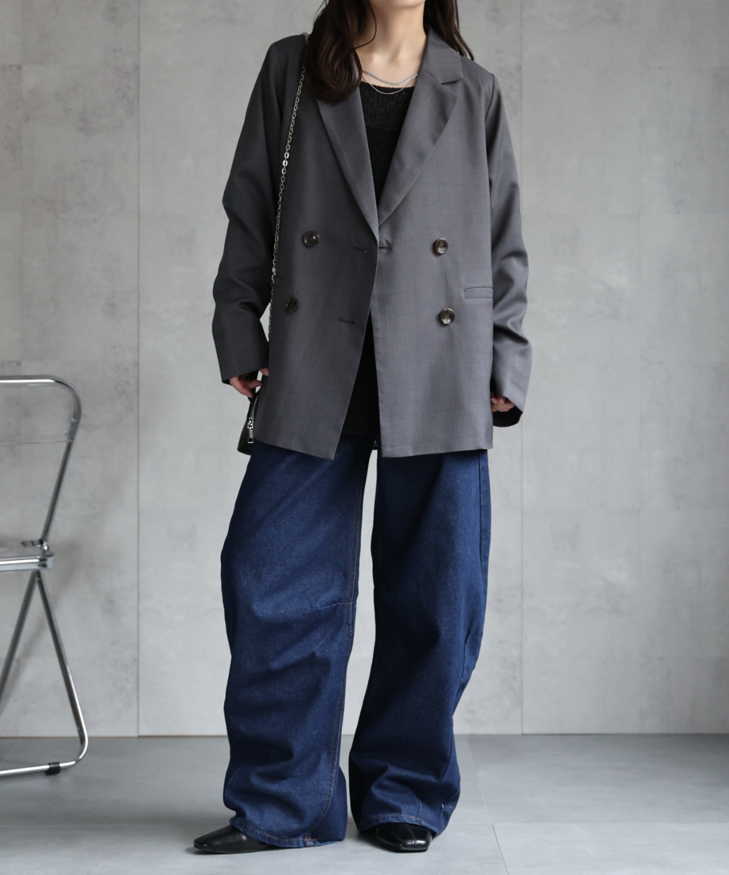 model：156cm 着用サイズ：FREE