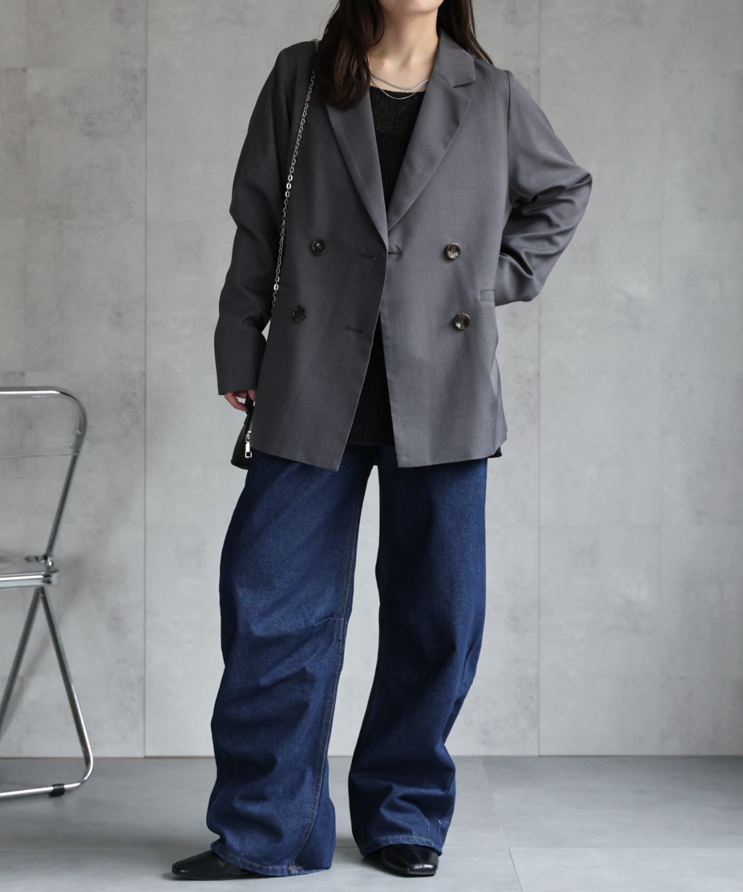 model：156cm 着用サイズ：FREE