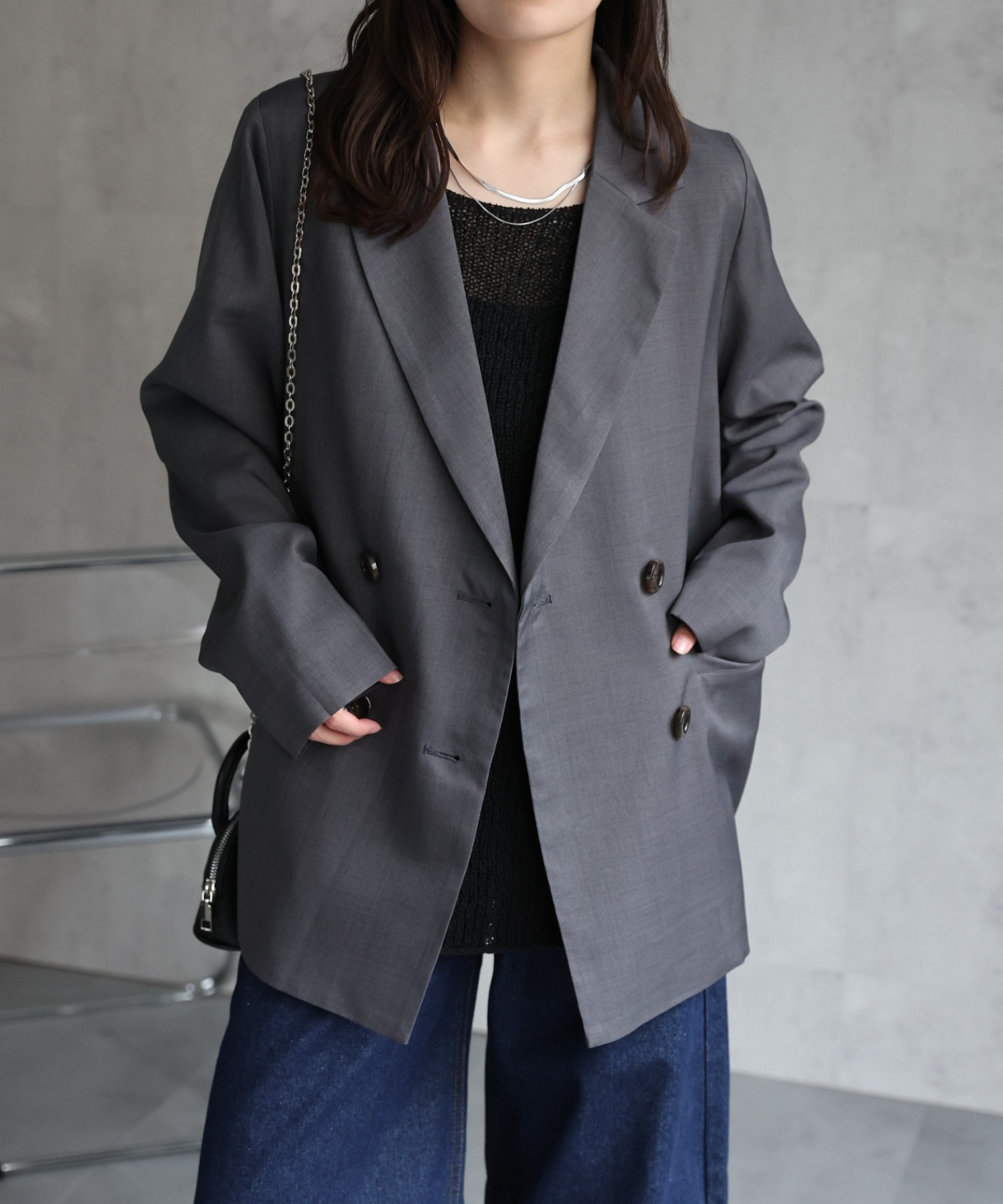 model：156cm 着用サイズ：FREE