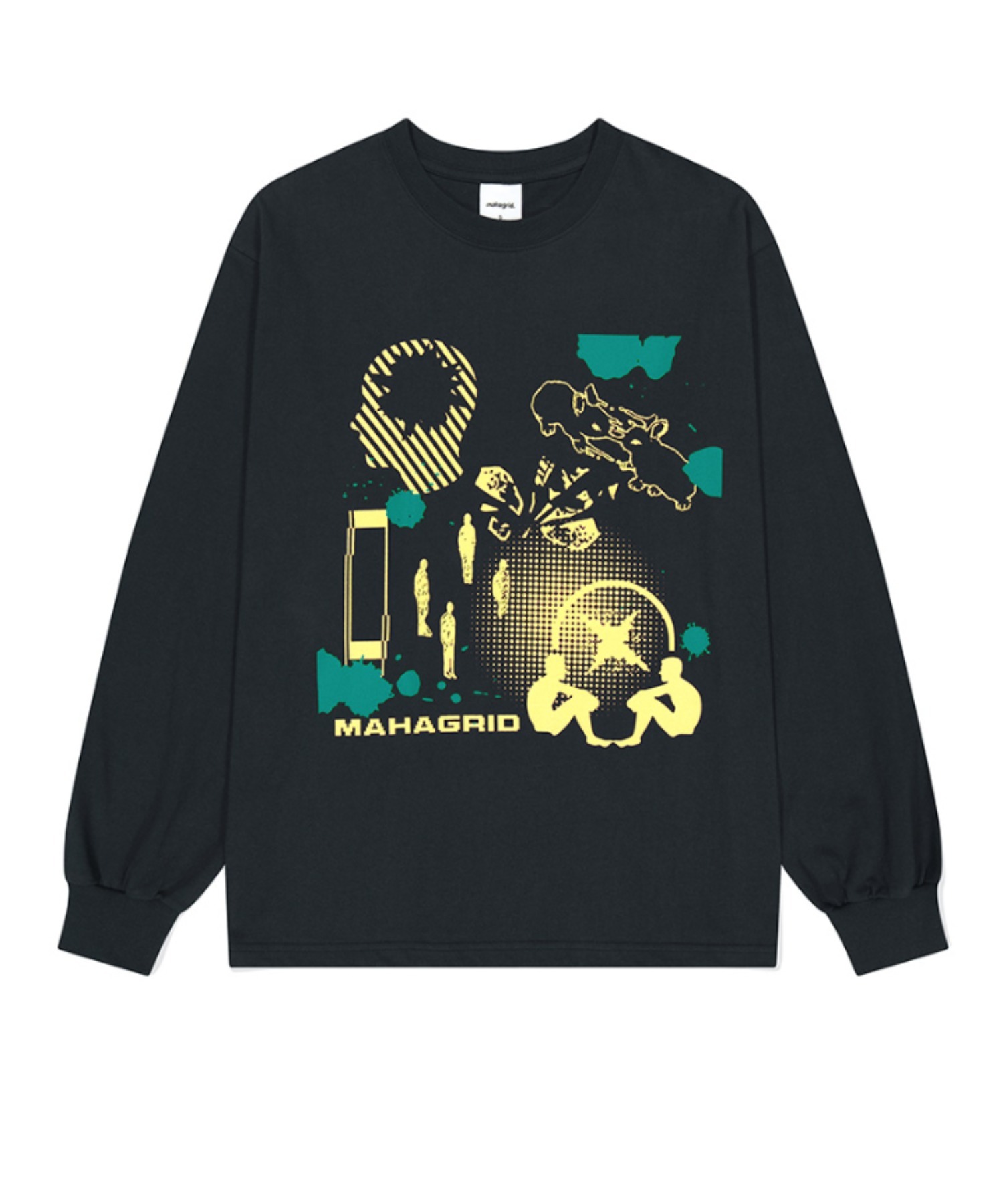 tシャツ 「mahagrid/マハグリッド」HUMAN BEING LS TEE/ヒューマンビーイング 長袖Tシャツ レディース メンズ mahagrid/マハグリッド』HUMAN BEING LS TEE/ヒューマン