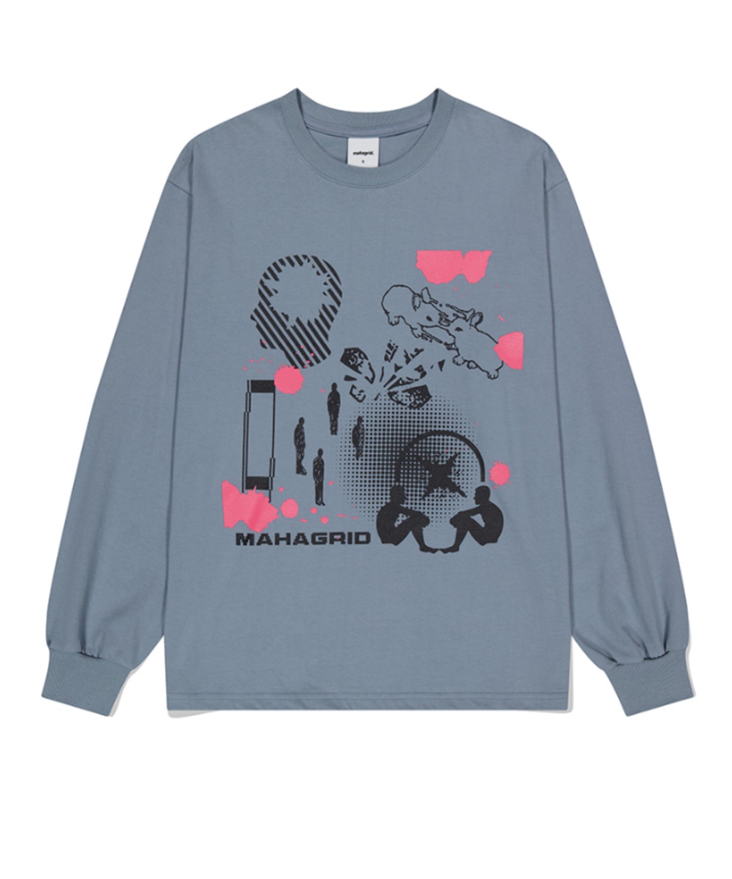 tシャツ 「mahagrid/マハグリッド」HUMAN BEING LS TEE/ヒューマンビーイング 長袖Tシャツ レディース メンズ mahagrid/マハグリッド』HUMAN BEING LS TEE/ヒューマン