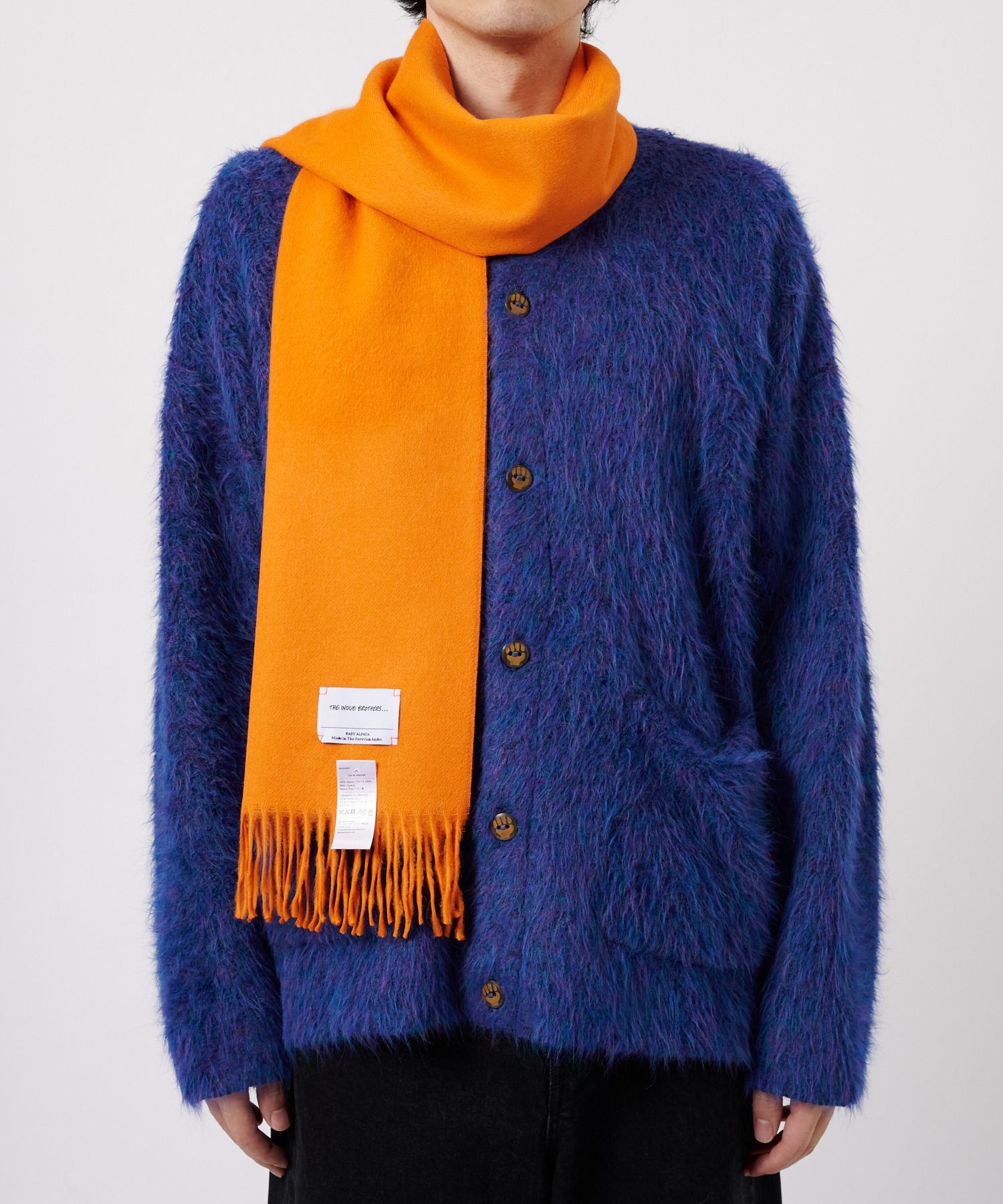 THE INOUE BROTHERS Brushed Scarf Orange THE INOUE BROTHERS/ザ