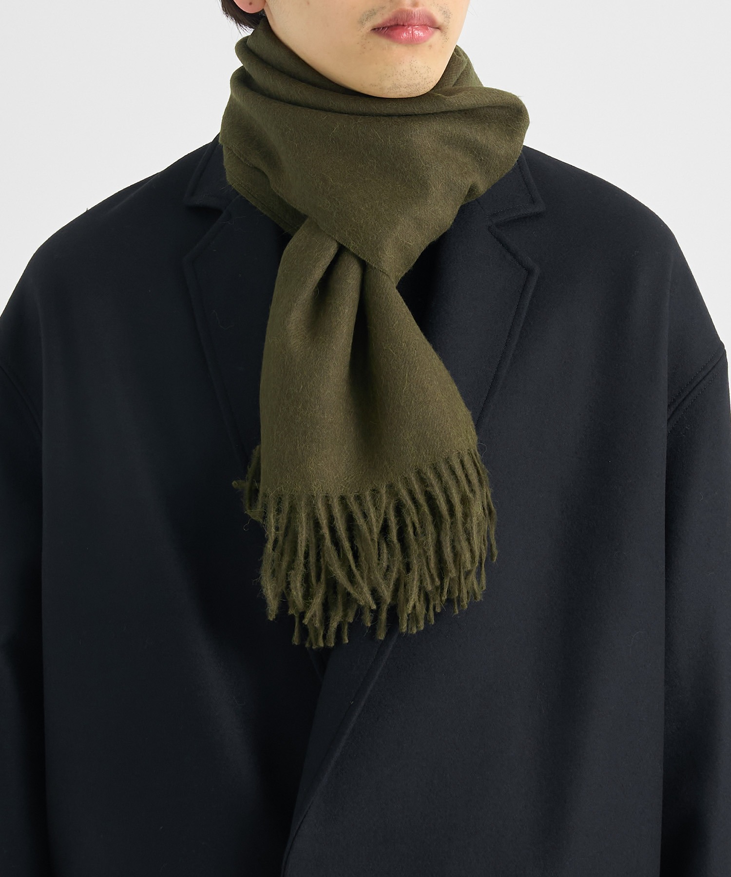 THE 購入 INOUE BROTHERS/ザイノウエブラザーズ】Brushed Scarf