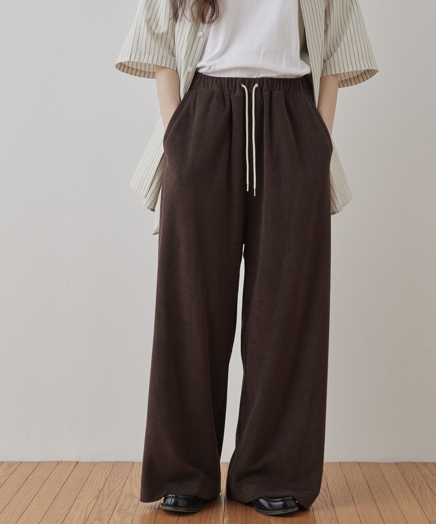 Unblend】セットアップ対応 / リラックス パイル イージーパンツ MONO